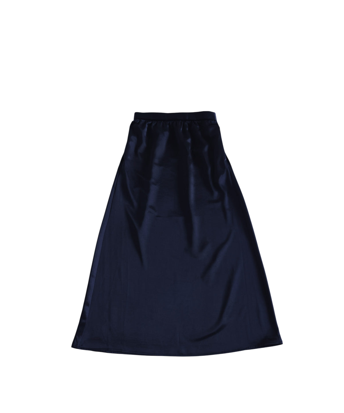 A-Line Satin Long Skirt Ladies
