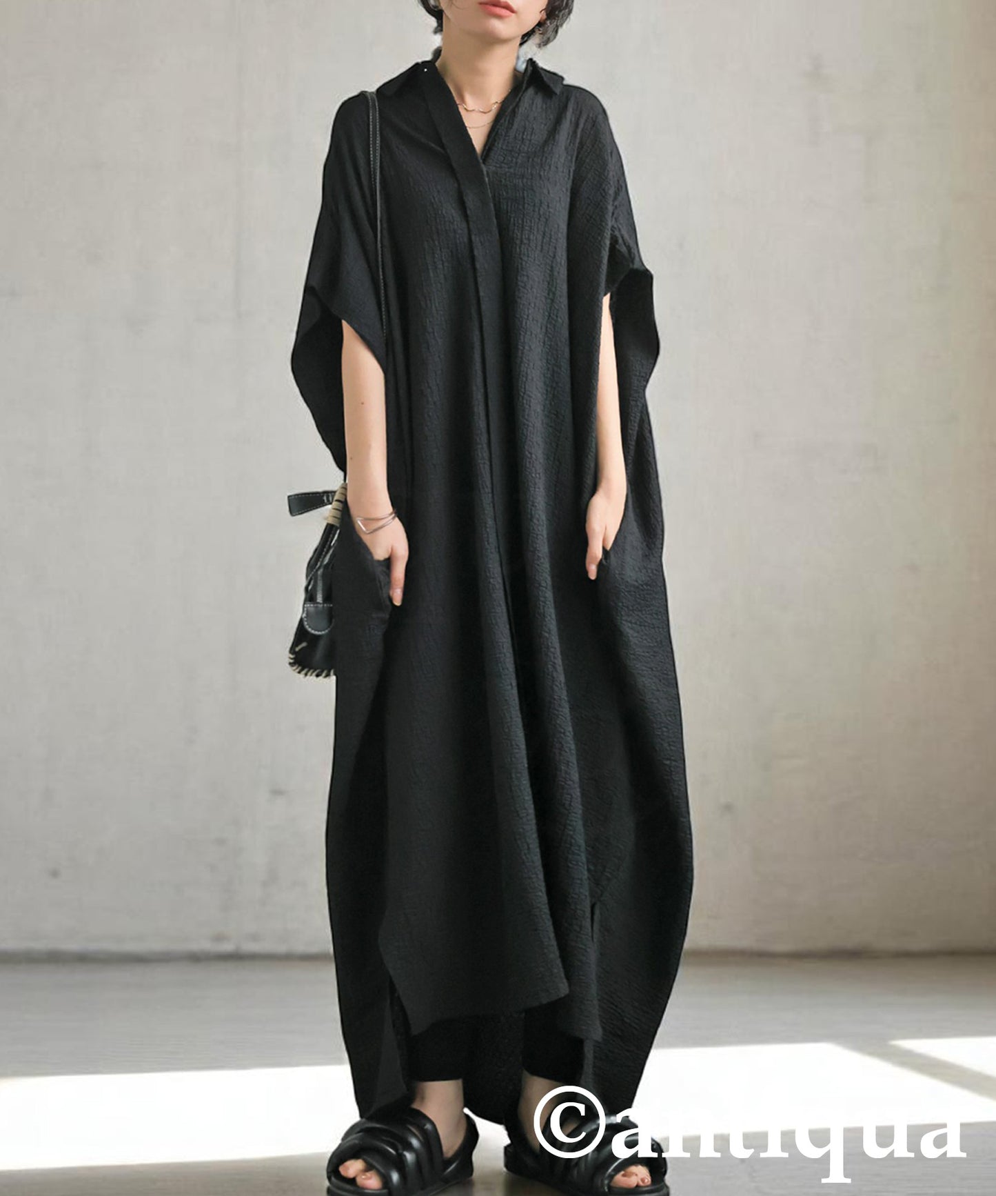 Ladies Jacquard Shirt Dress