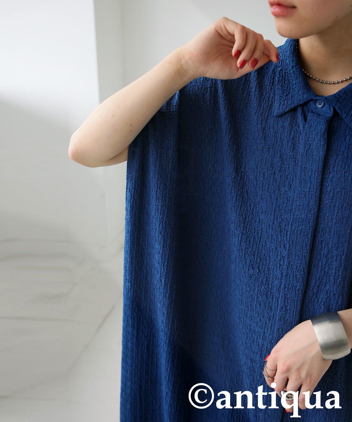 Ladies Jacquard Shirt Dress