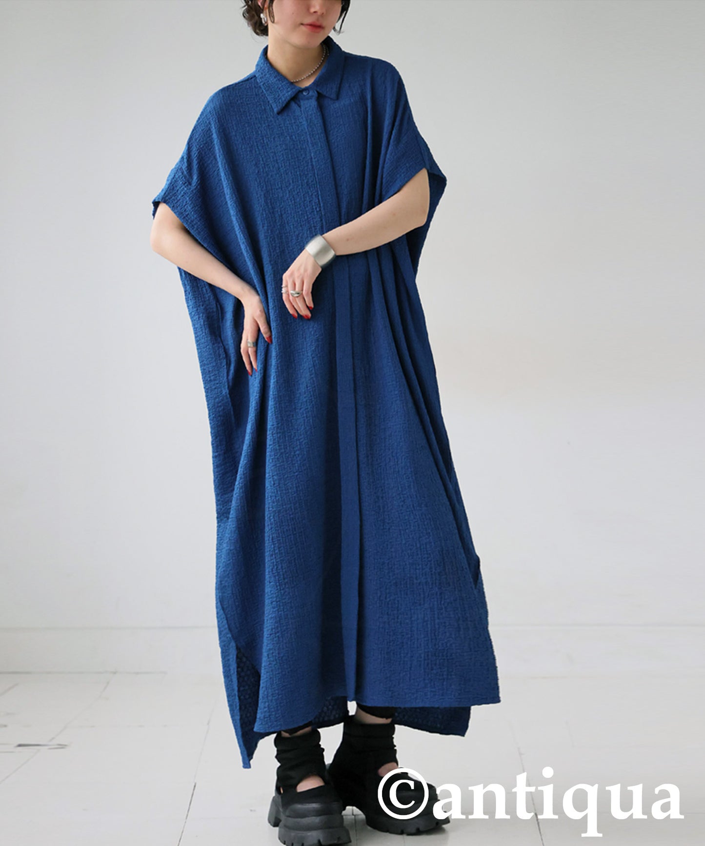 Ladies Jacquard Shirt Dress