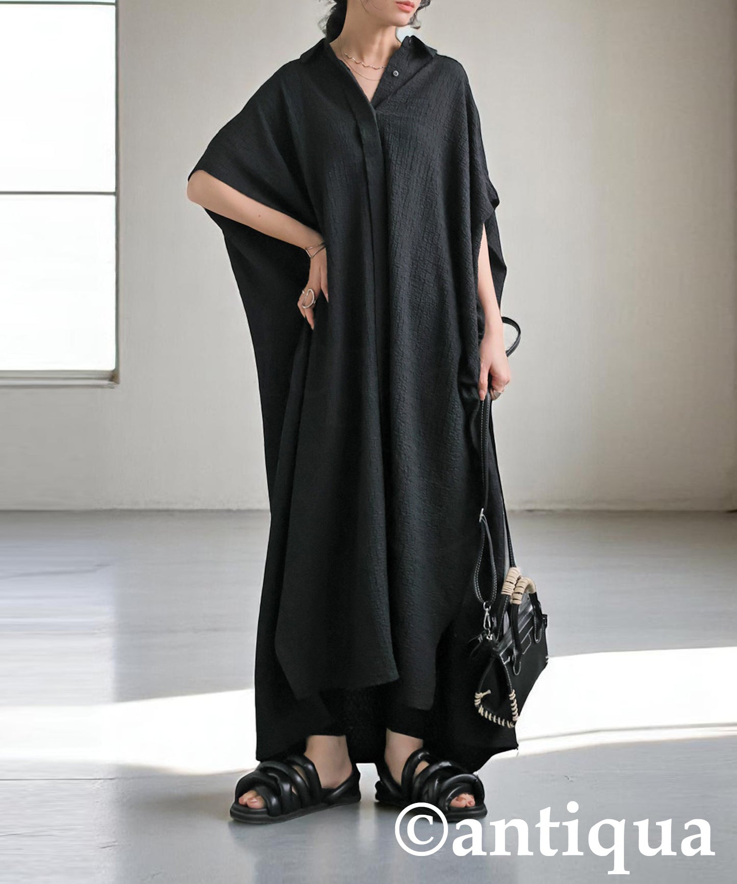 Ladies Jacquard Shirt Dress