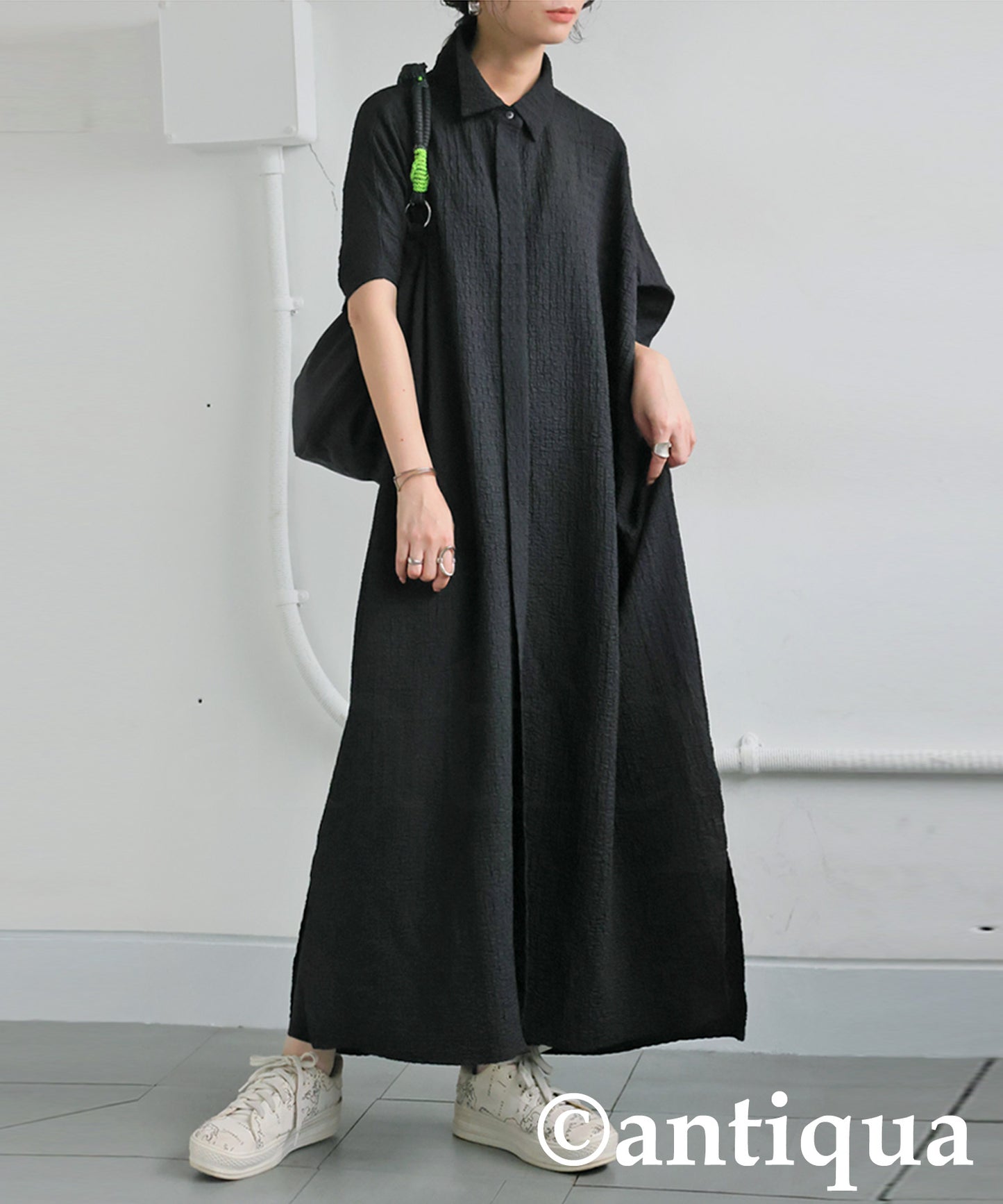 Ladies Jacquard Shirt Dress