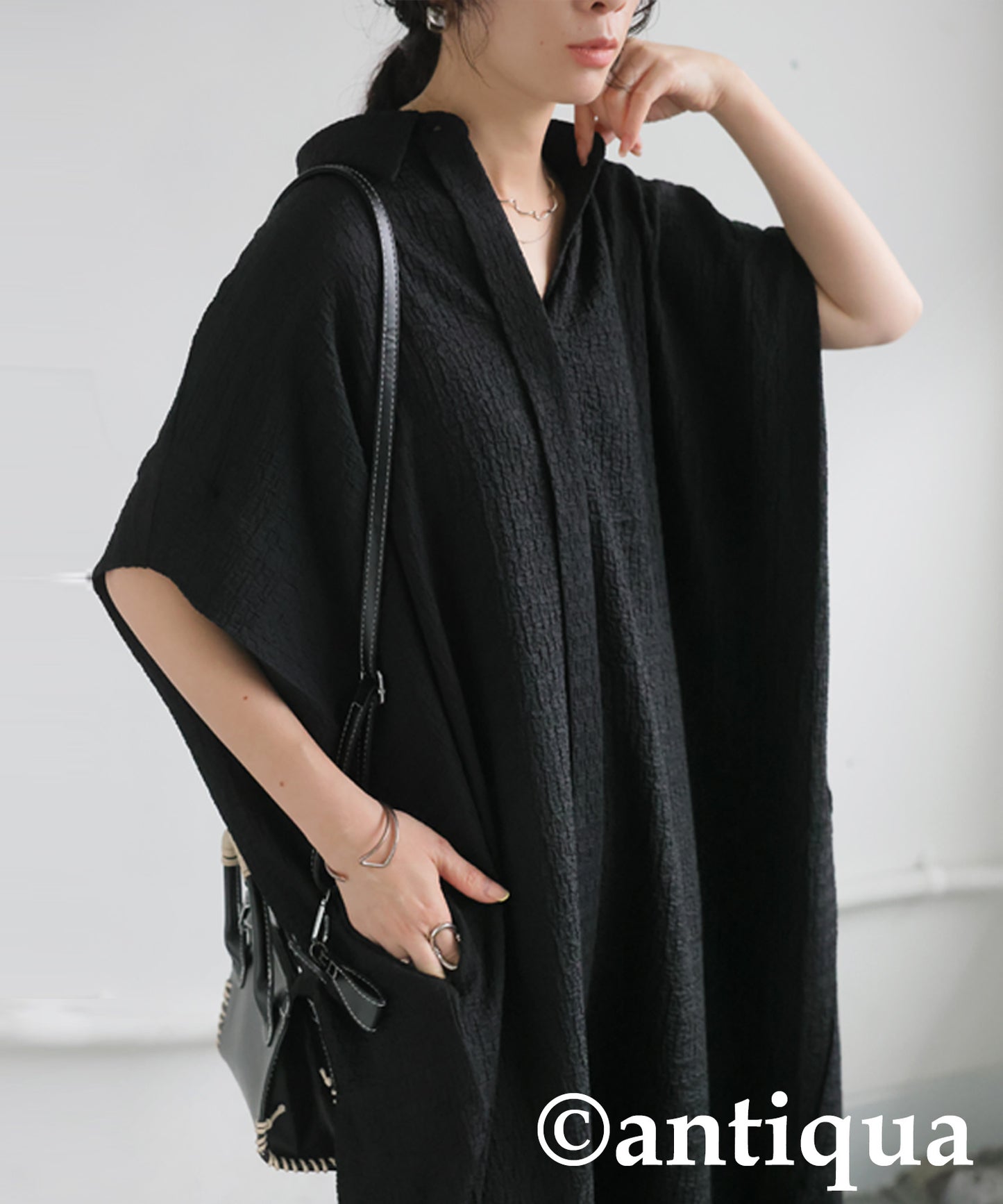 Ladies Jacquard Shirt Dress