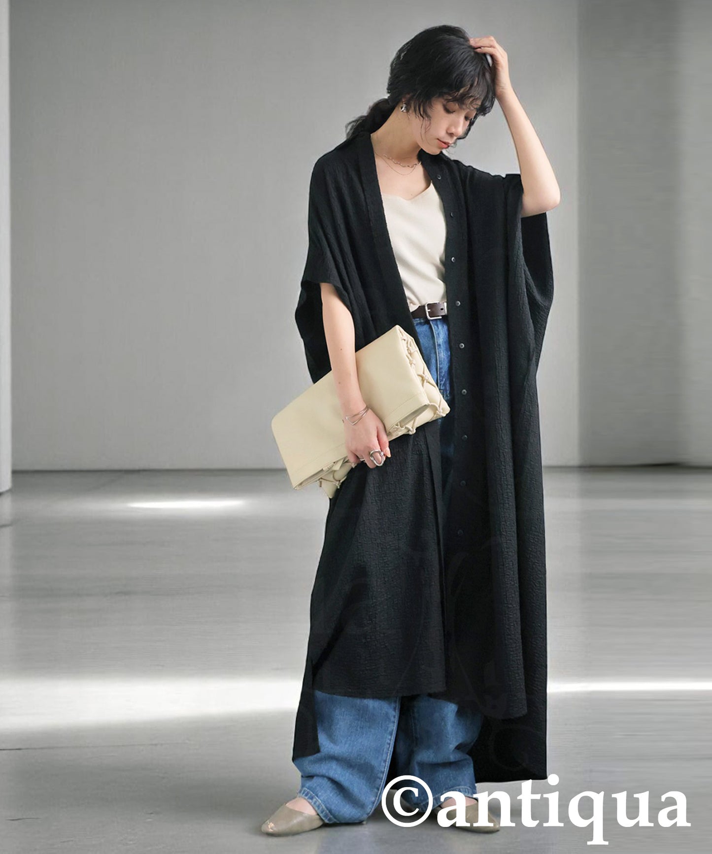 Ladies Jacquard Shirt Dress