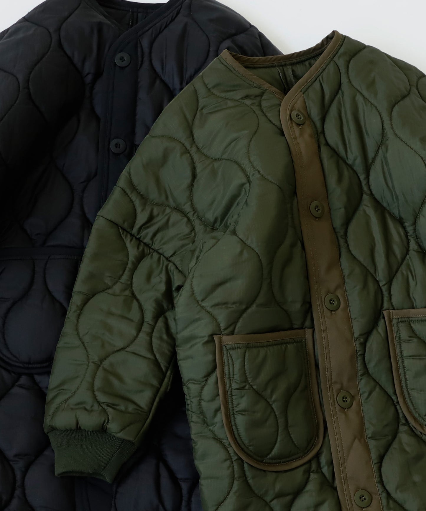 Kids quilted long coat