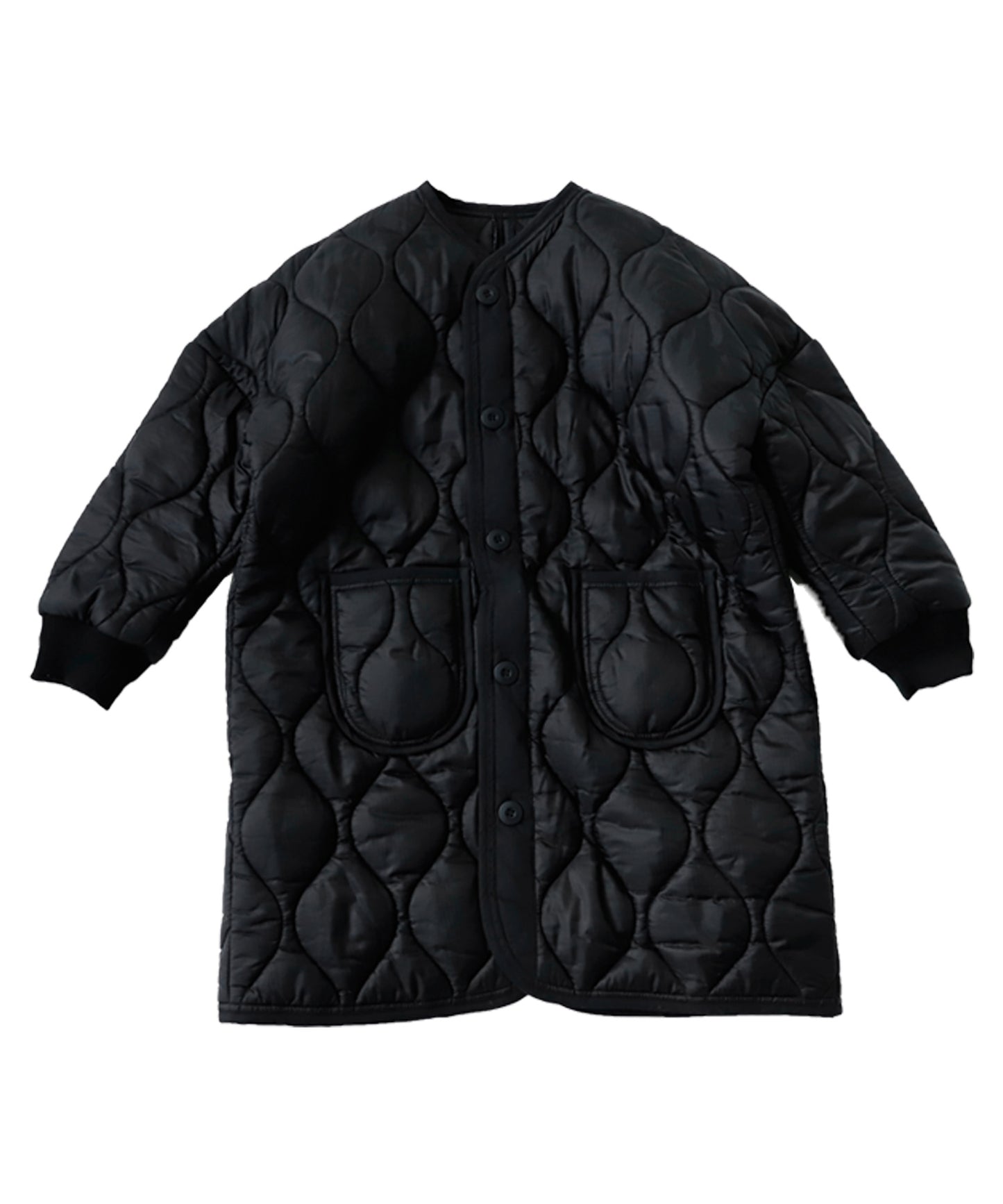 Kids quilted long coat