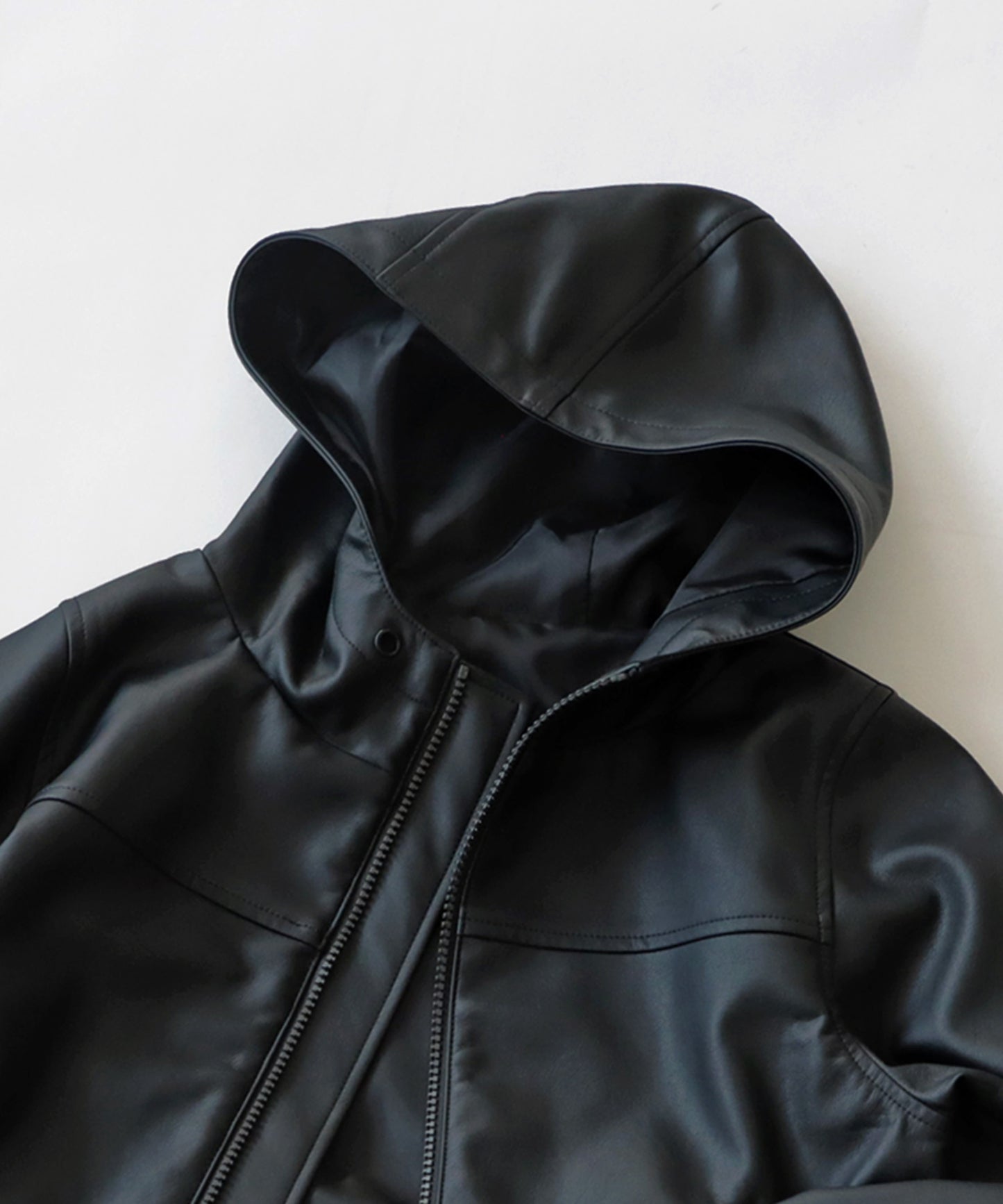 Vegan Leather Hoody Jacket Kids