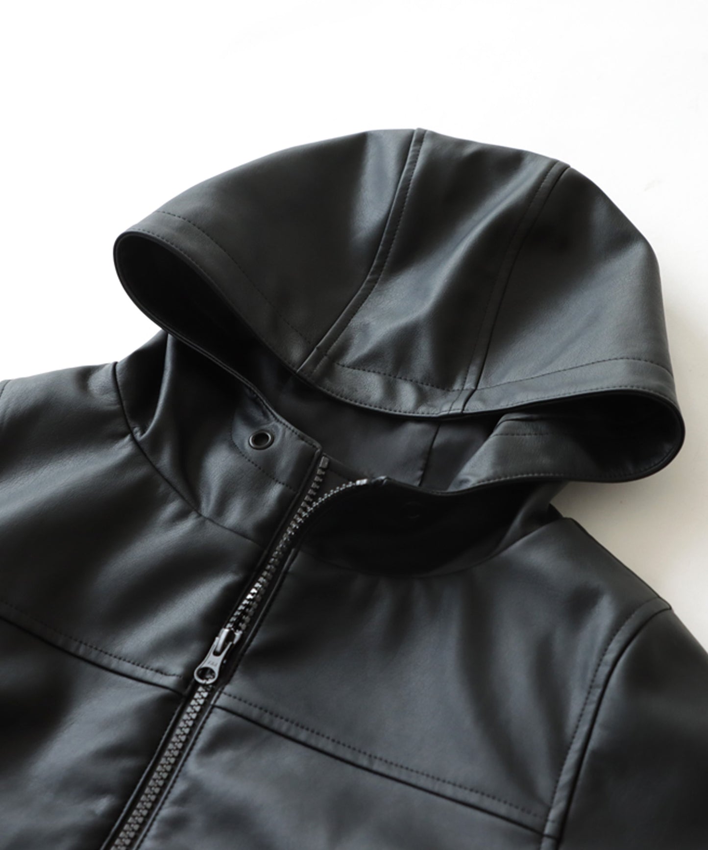 Vegan Leather Hoody Jacket Kids