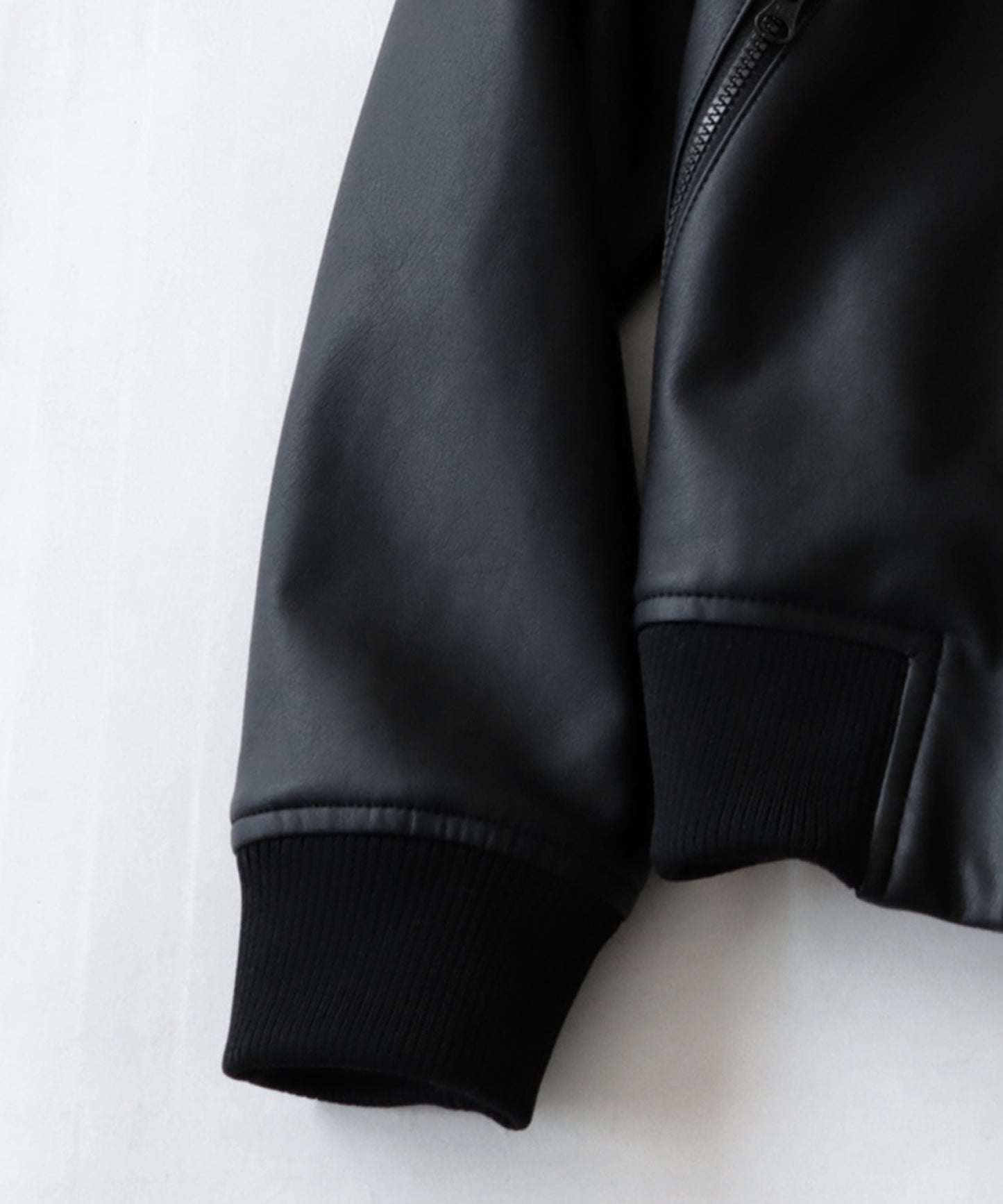 Vegan Leather Hoody Jacket Kids