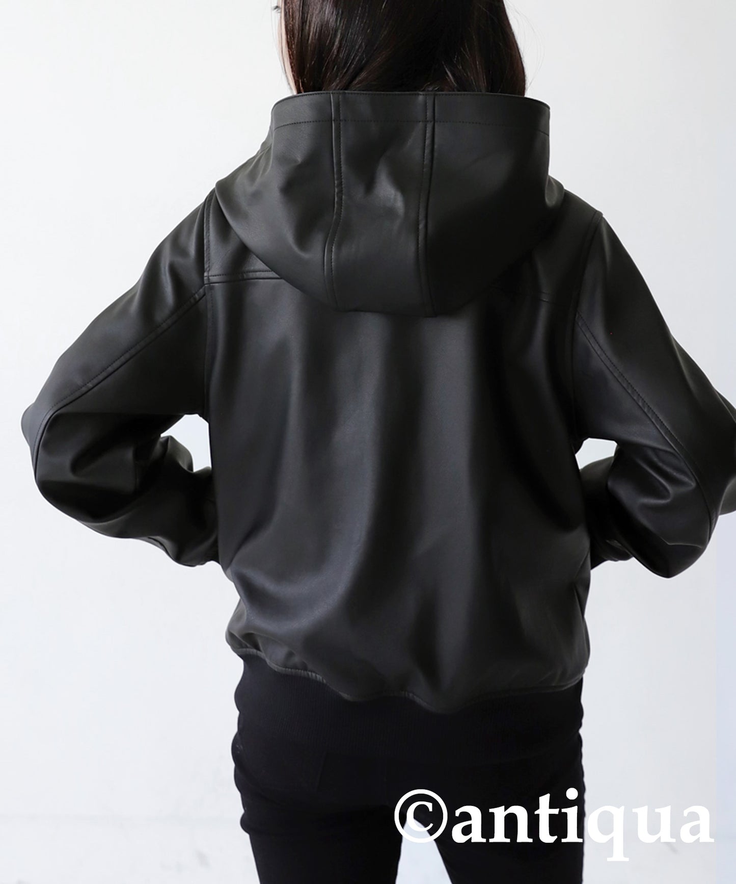 Vegan Leather Hoody Jacket Kids