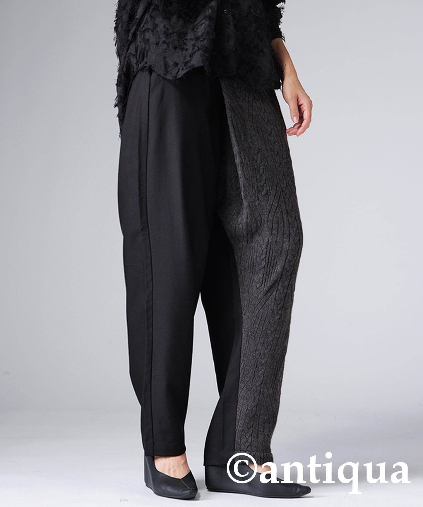 Knit Docking Wrap Pants Ladies