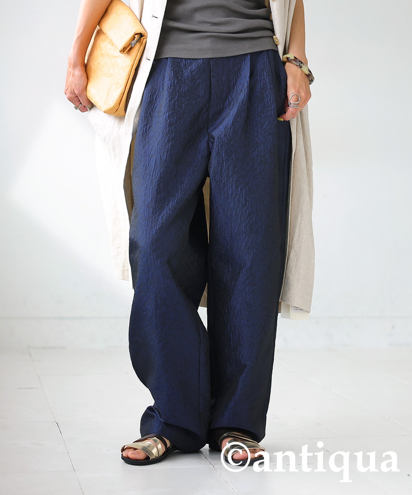 Jacquard Tapered Pants Ladies