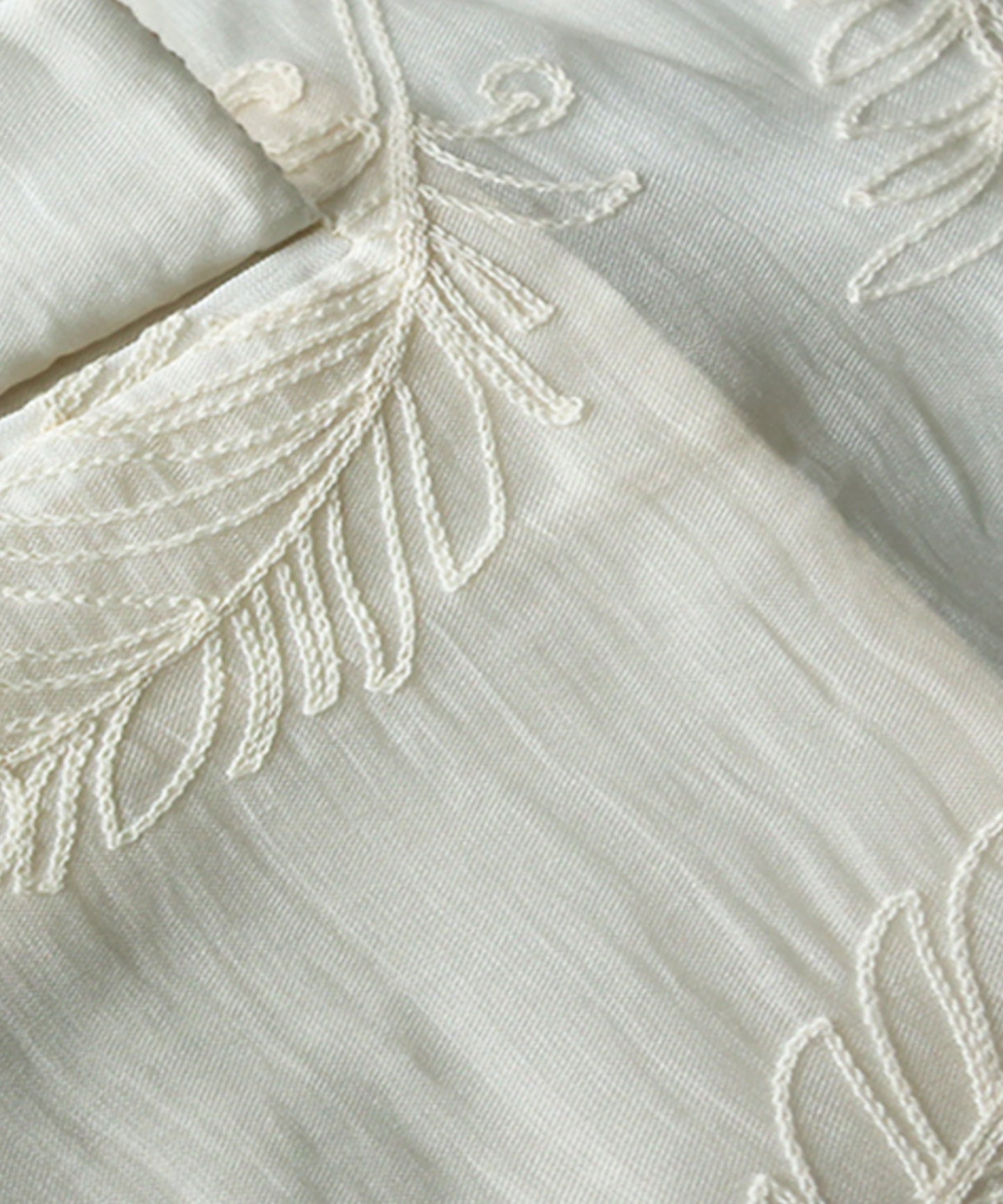 Leaf Pattern Embroidered Sheer Tailored Jacket Ladies