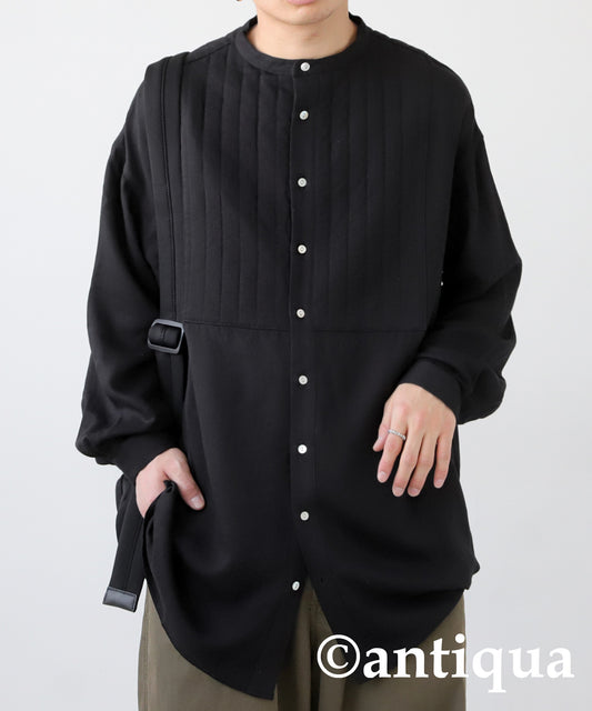 Men's quilted bosom shirt