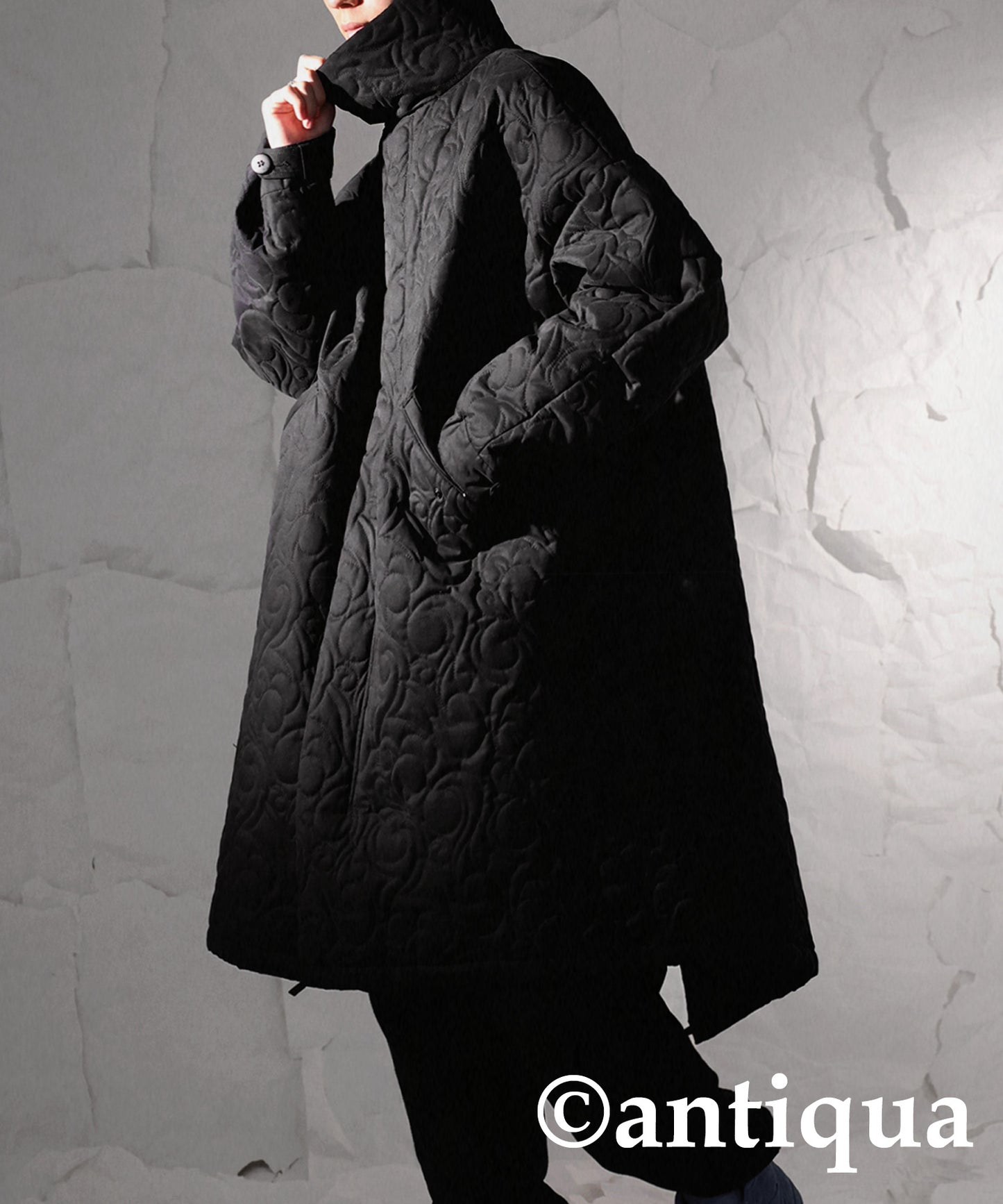 Men's quilting mods coat(M-65) stand up collar