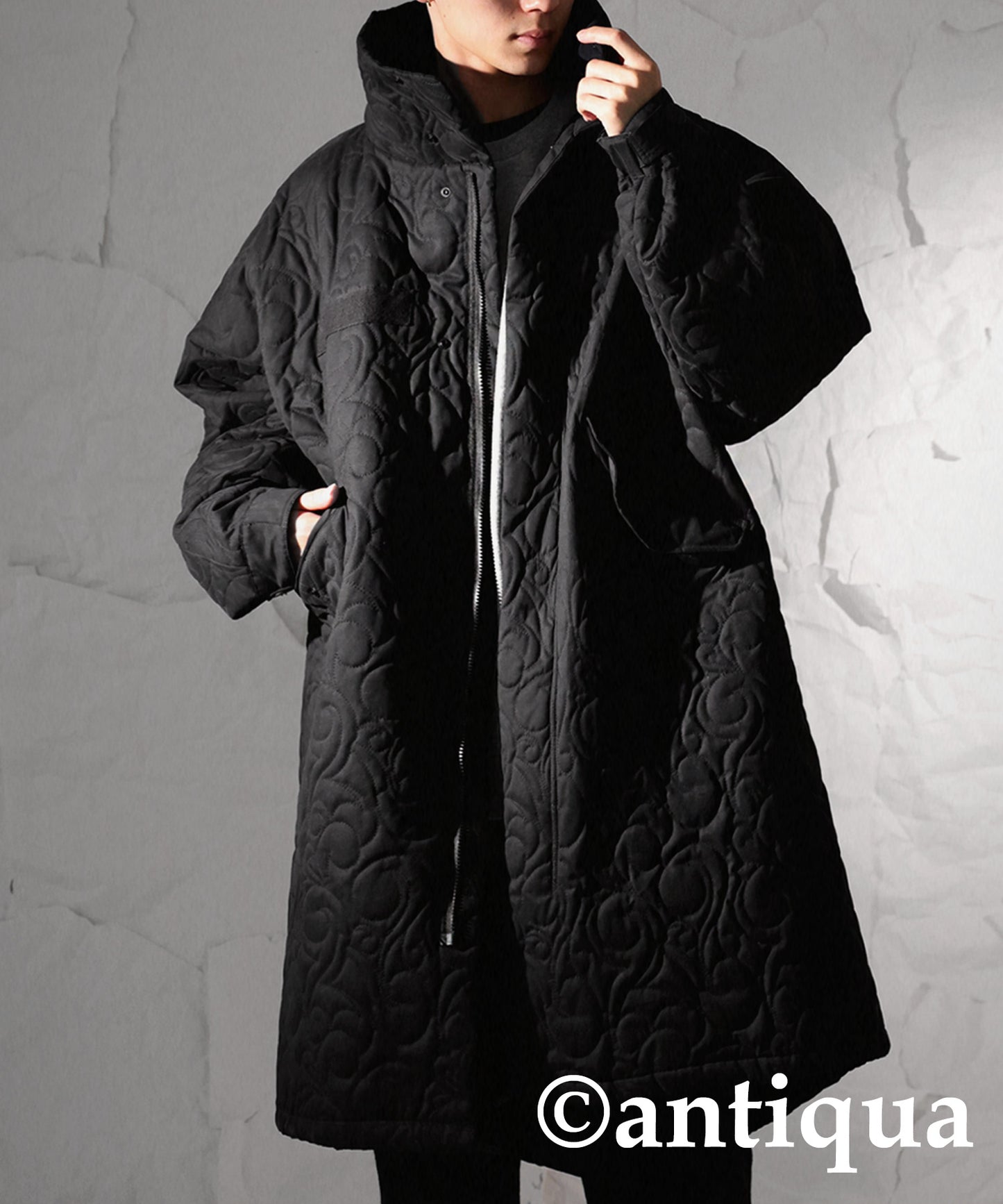 Men's quilting mods coat(M-65) stand up collar