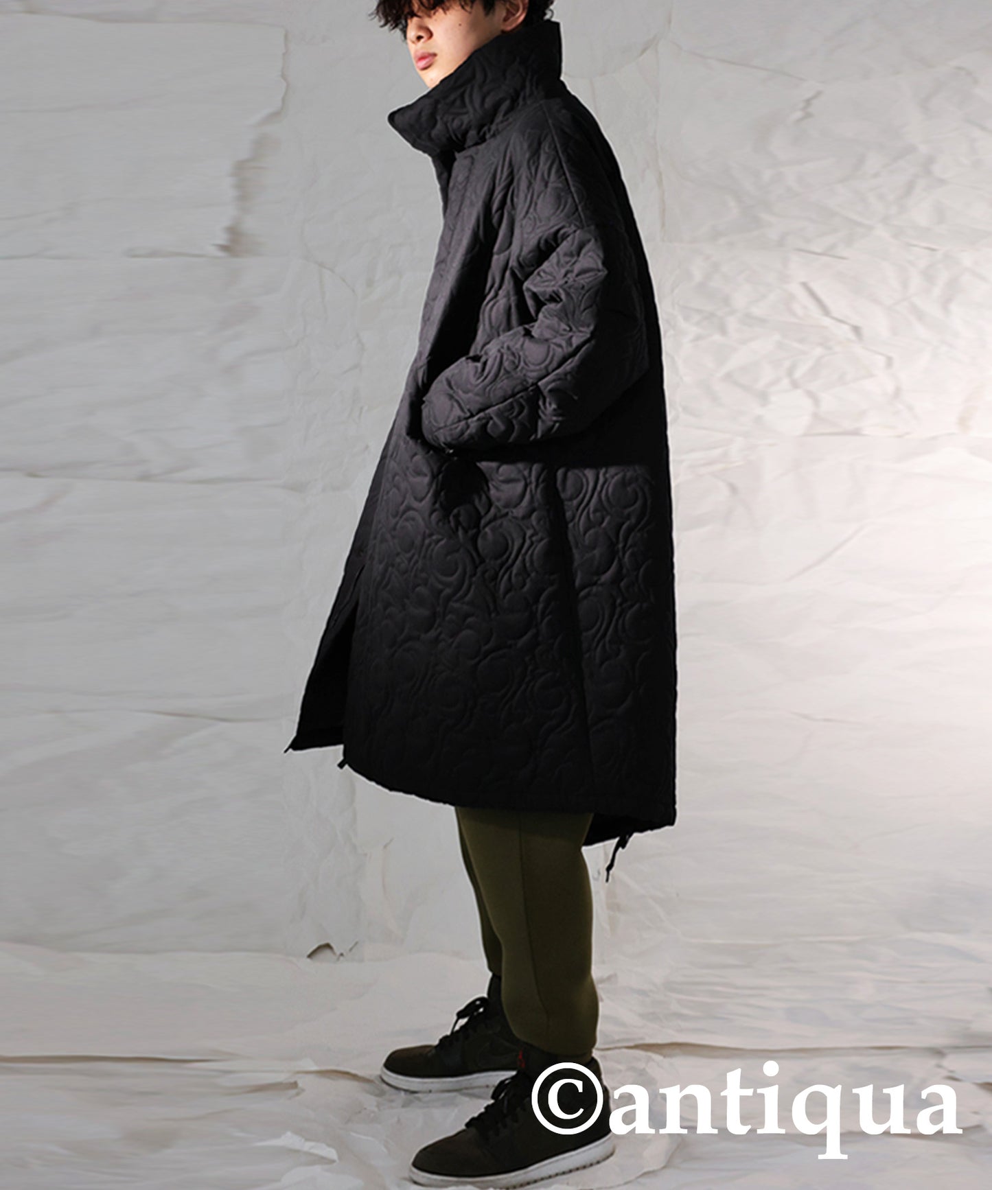 Men's quilting mods coat(M-65) stand up collar