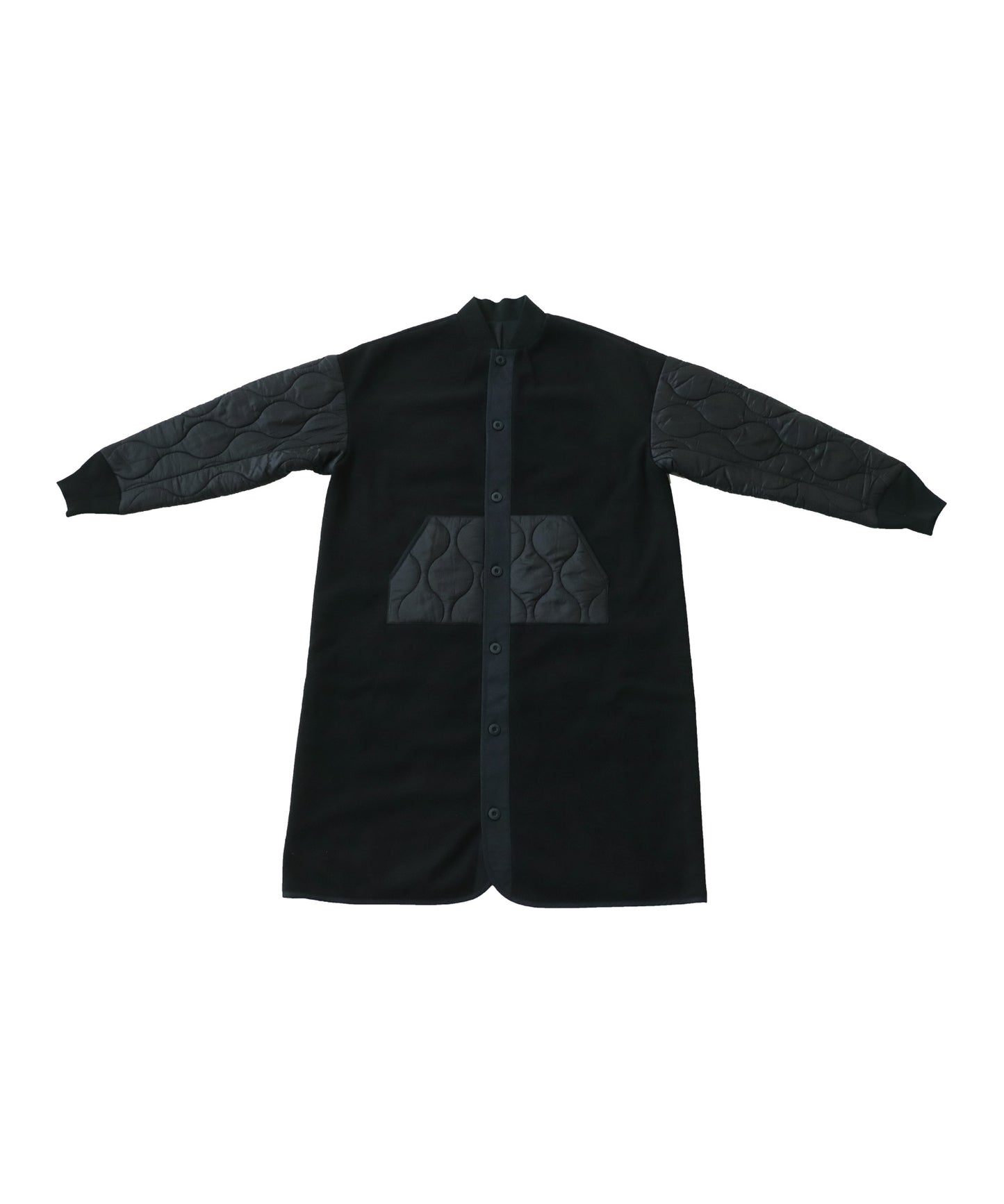 Quilting melton switchingMen's coat