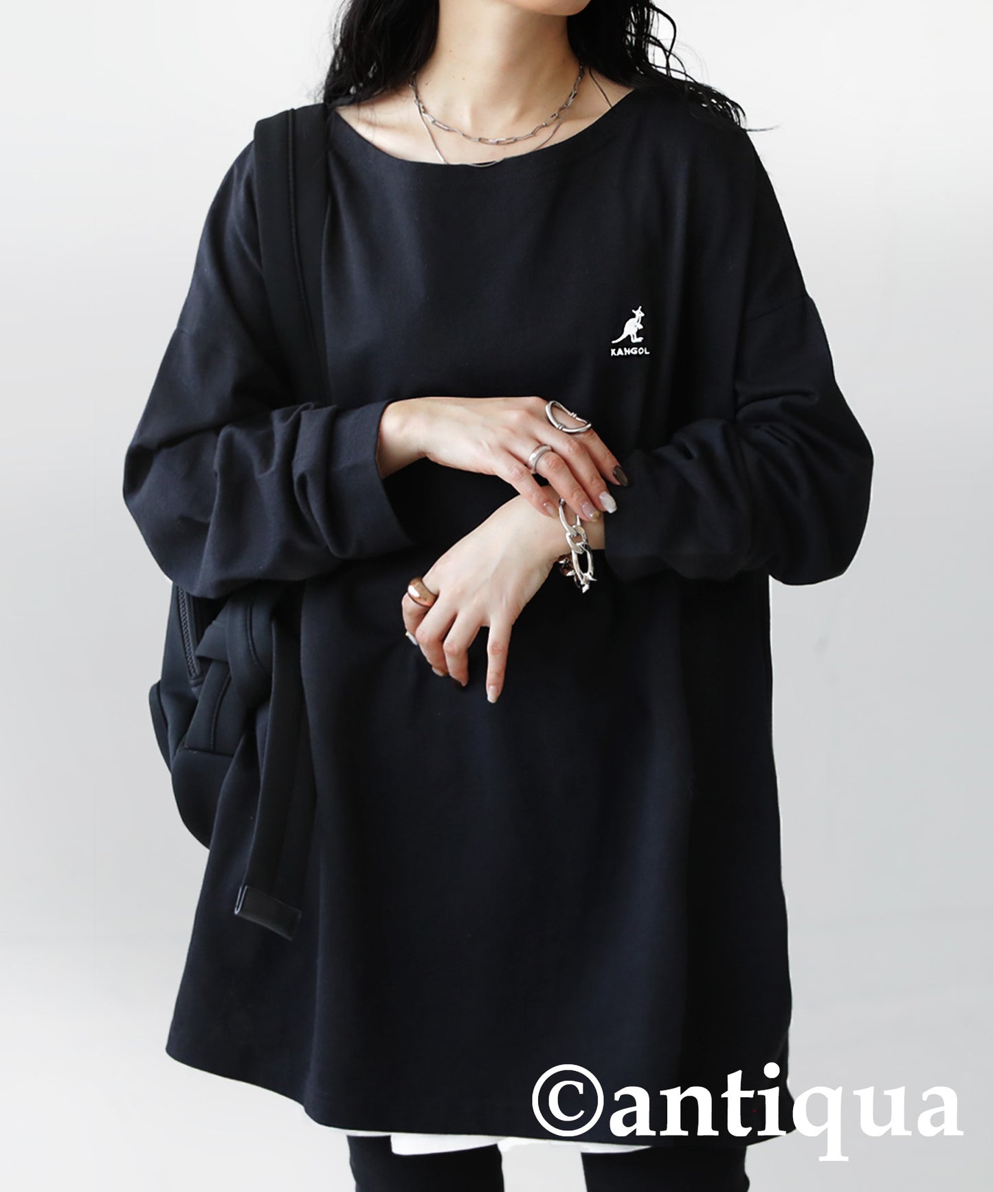 KANGOL x TREECAFE collaboration long T-shirt Ladies