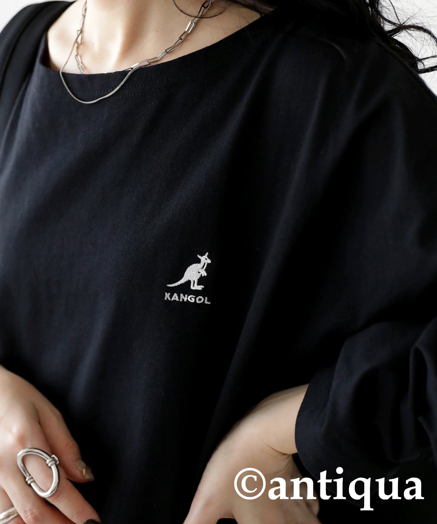 KANGOL x TREECAFE collaboration long T-shirt Ladies