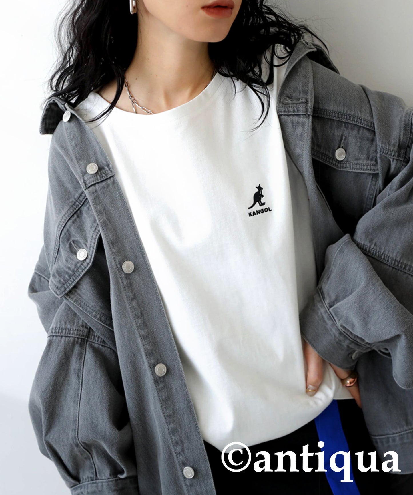 KANGOL x TREECAFE collaboration long T-shirt Ladies