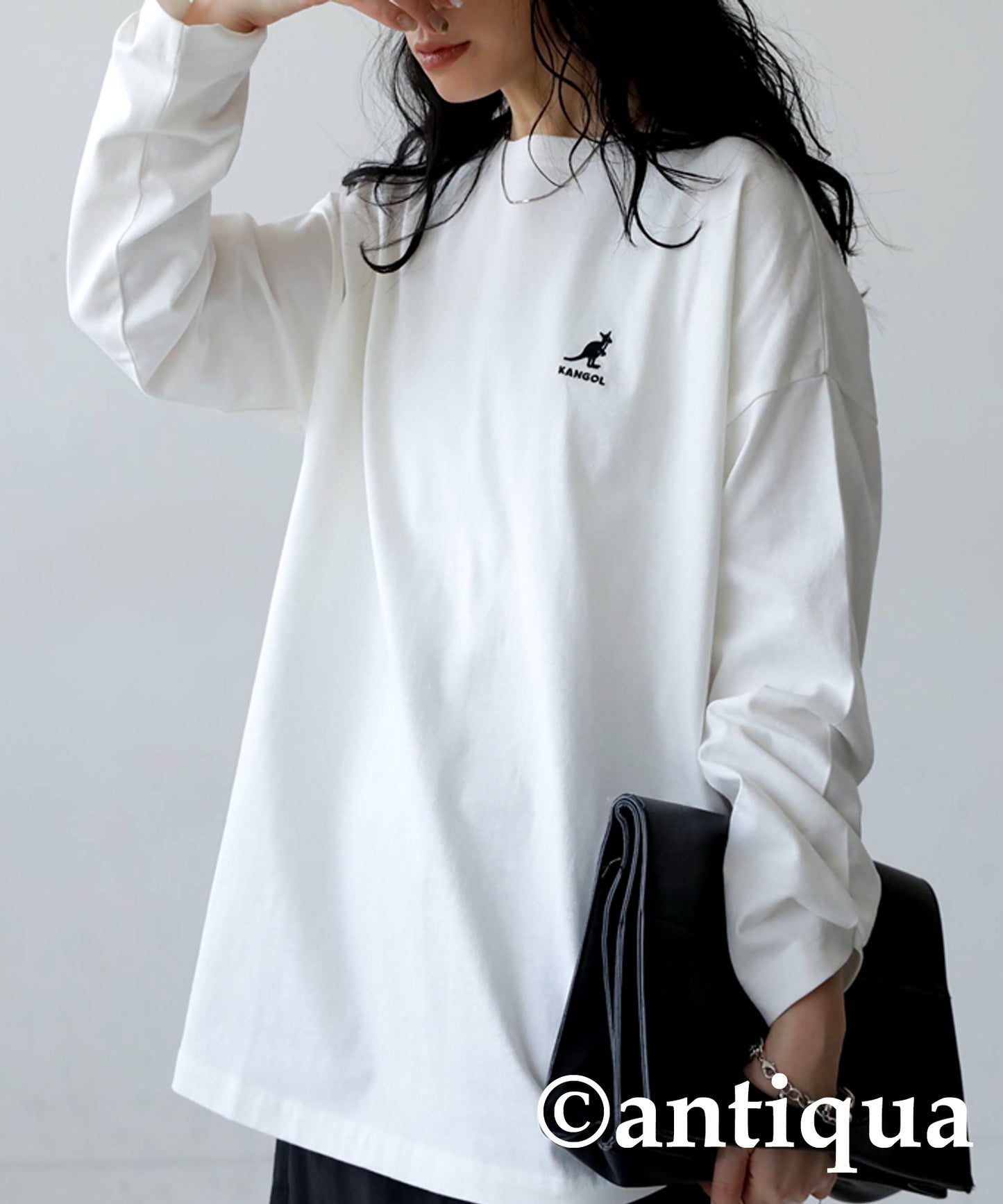 KANGOL x TREECAFE collaboration long T-shirt Ladies