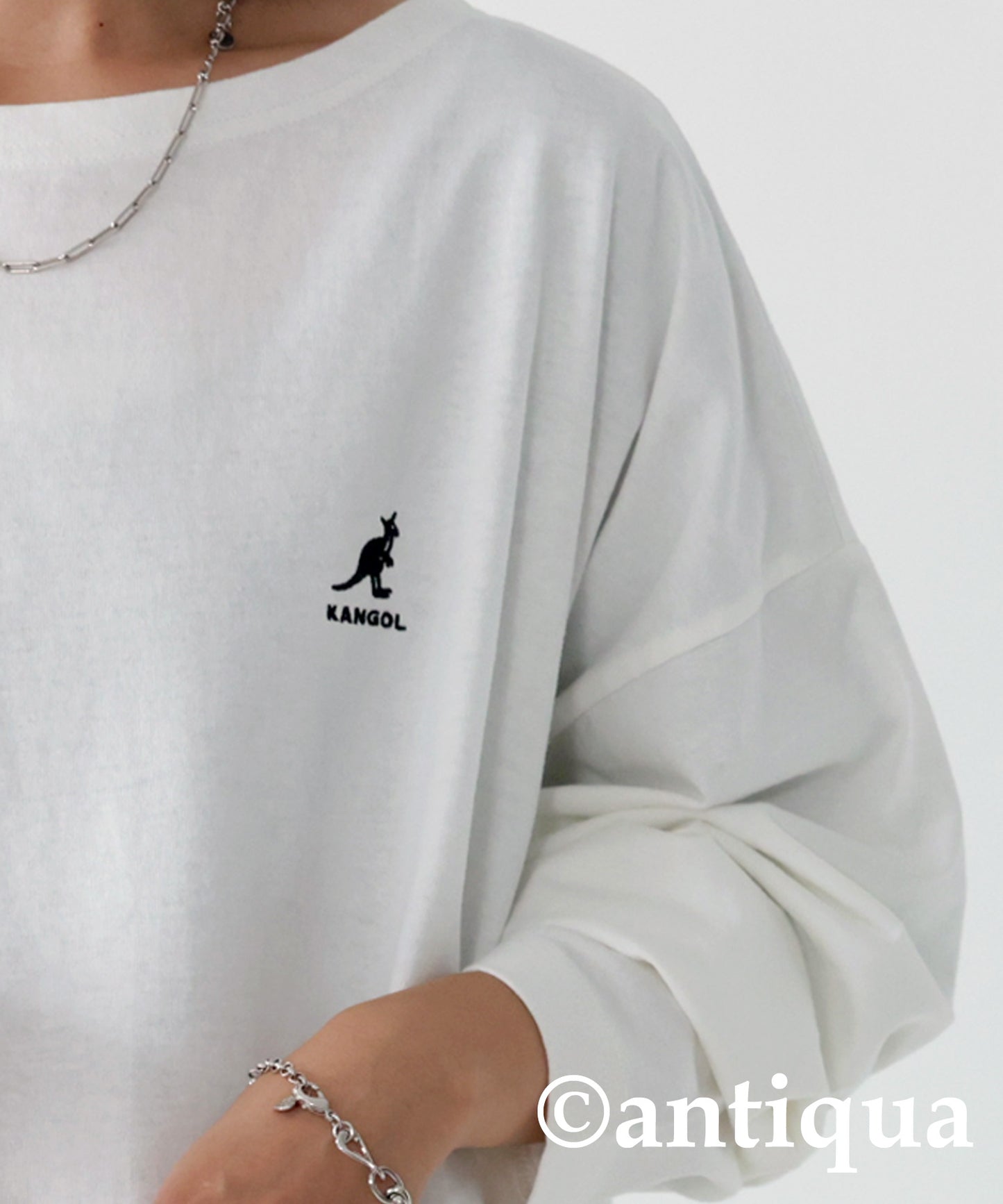 KANGOL x TREECAFE collaboration long T-shirt Ladies