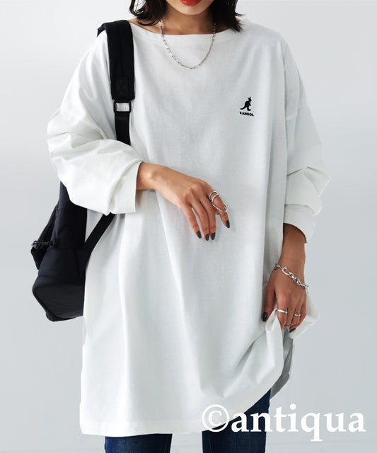 KANGOL x TREECAFE collaboration long T-shirt Ladies