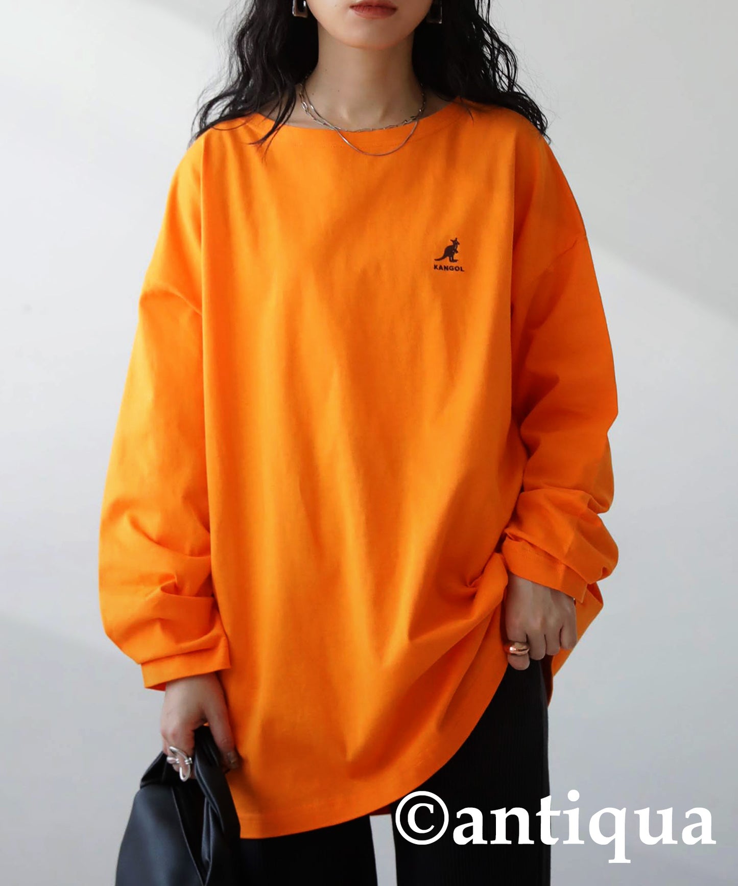 KANGOL x TREECAFE collaboration long T-shirt Ladies