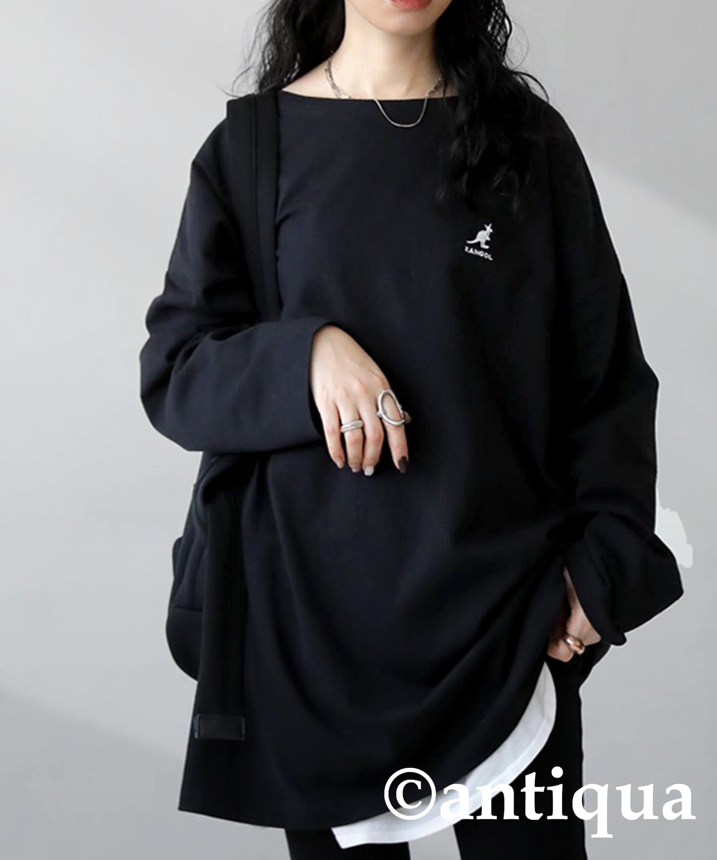 KANGOL x TREECAFE collaboration long T-shirt Ladies