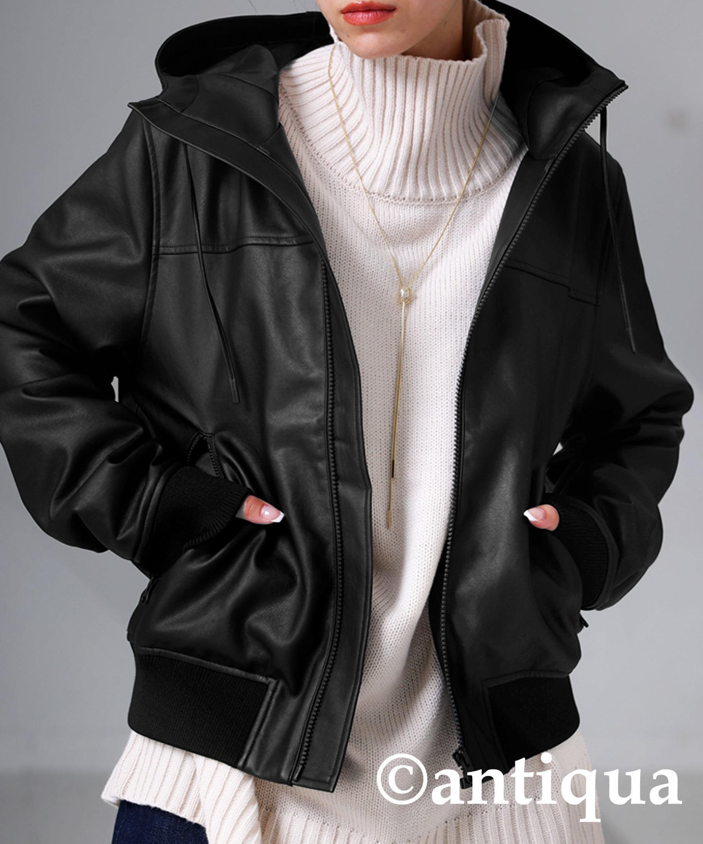 Ladies riders Jacket vegan leather