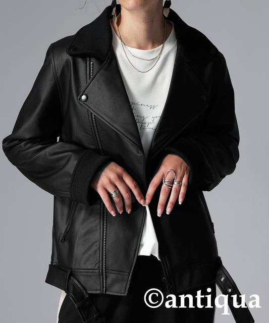 Ladies riders Jacket vegan leather