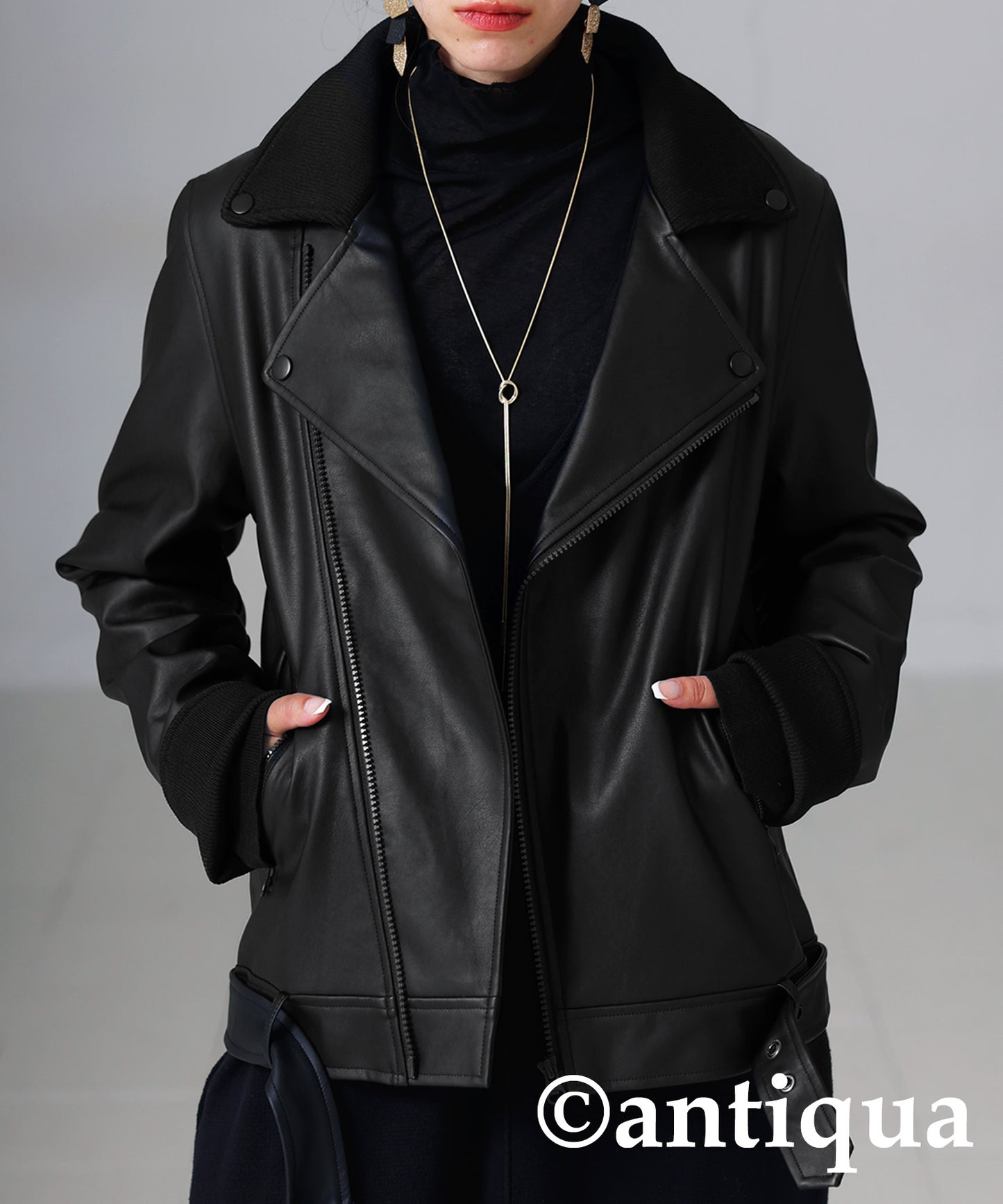 Ladies riders Jacket vegan leather