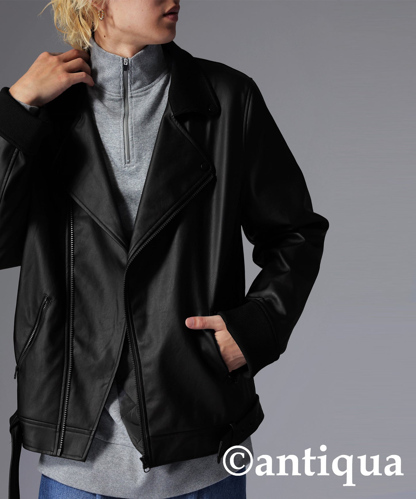 Men's riders Jacket vegan leather