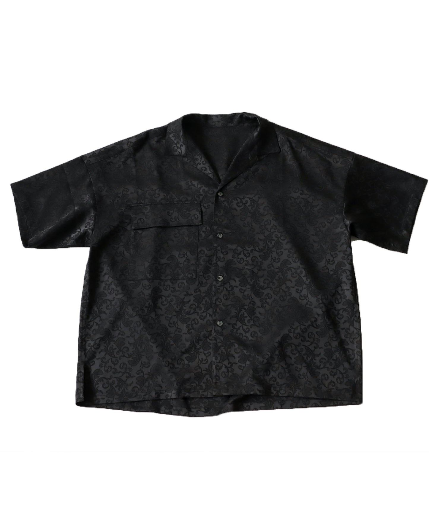 Paisley pattern open collar shirt Men's