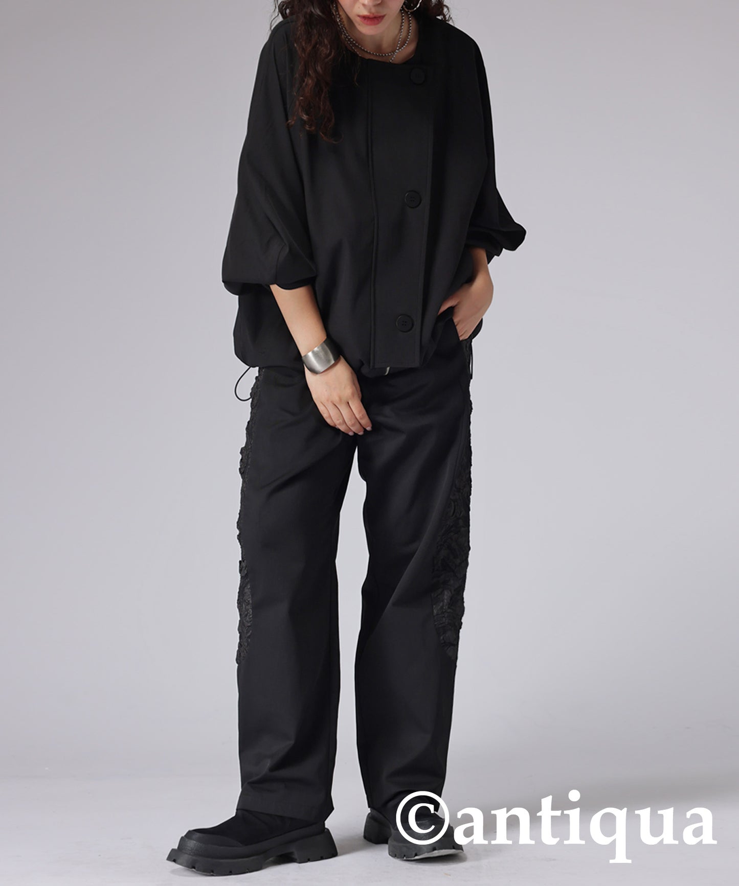 Jacquard Tapered Pants Ladies