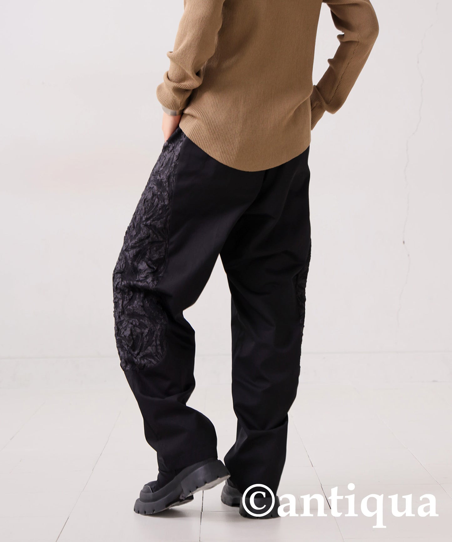 Jacquard Tapered Pants Ladies