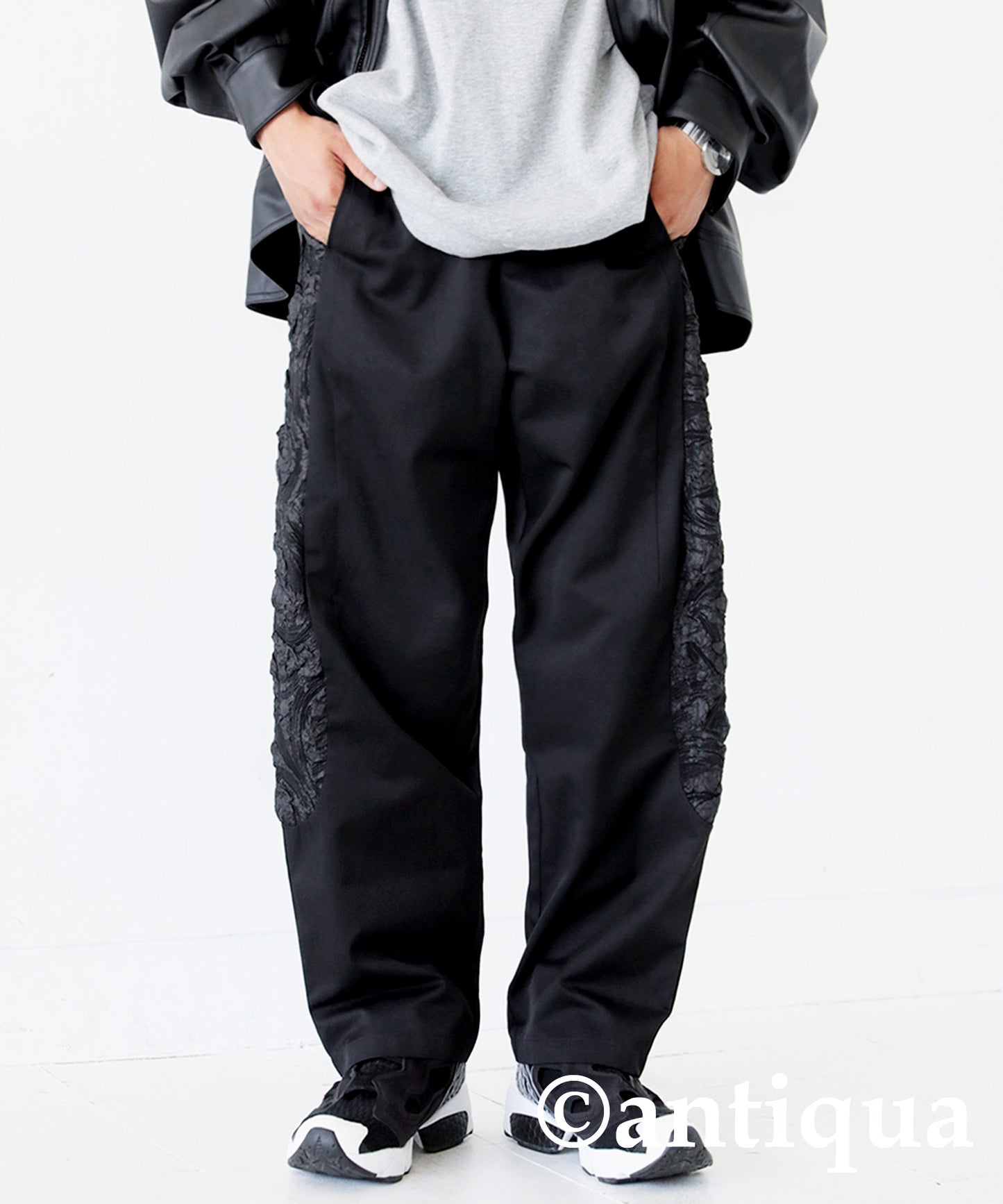 Jacquard Tapered Pants Men's