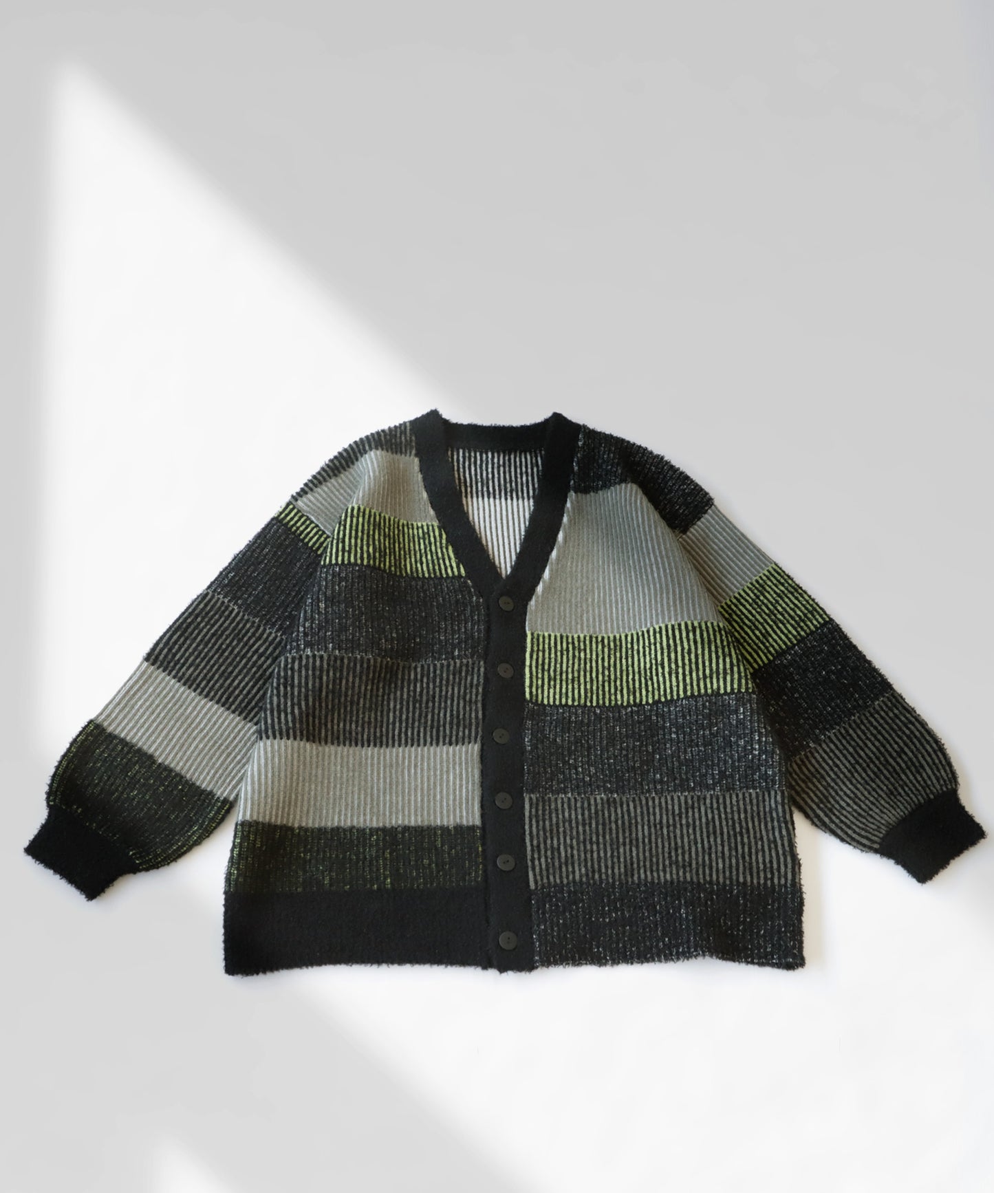 Stripe Knit Cardigan Men's