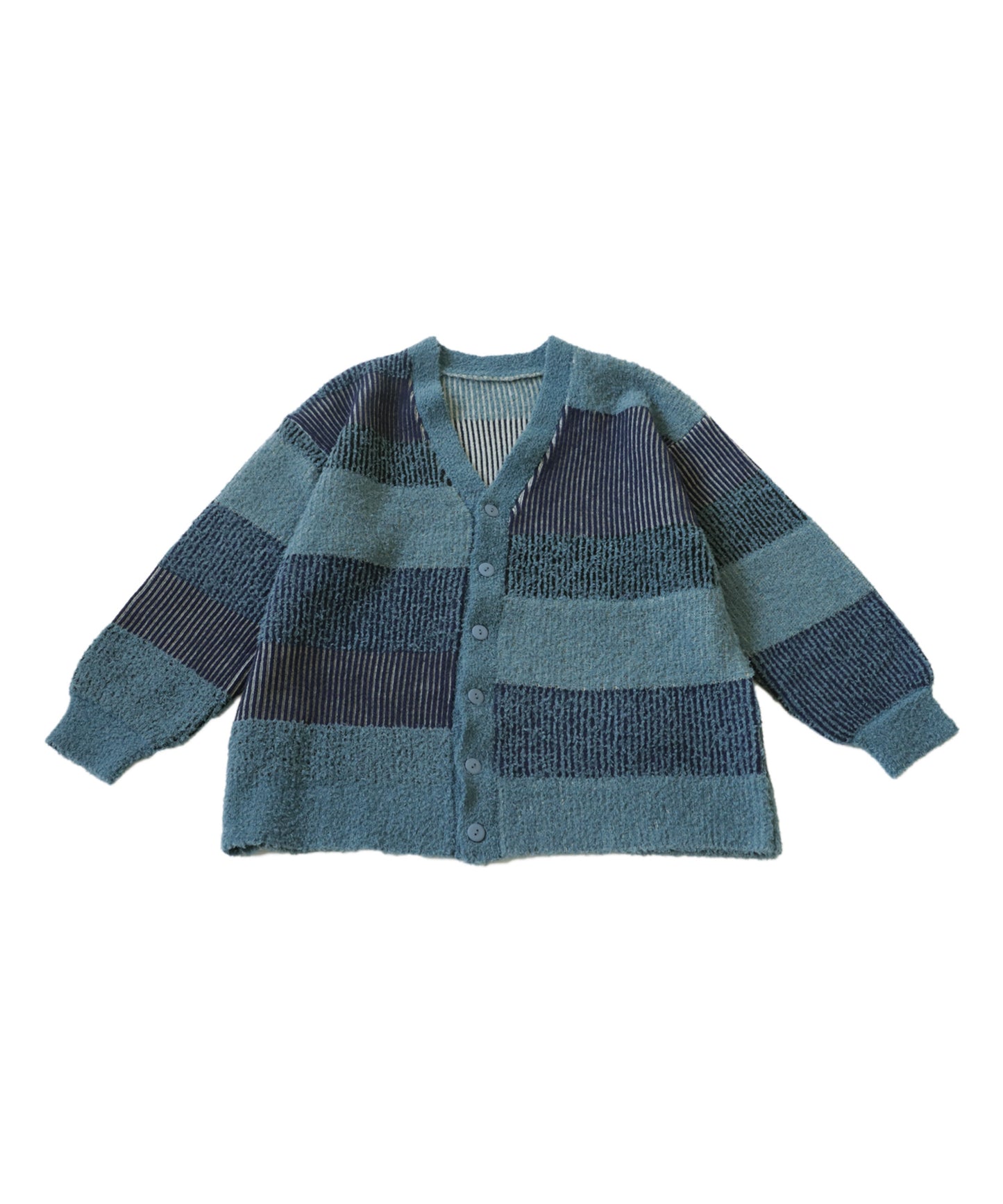 Stripe Knit Cardigan Men's