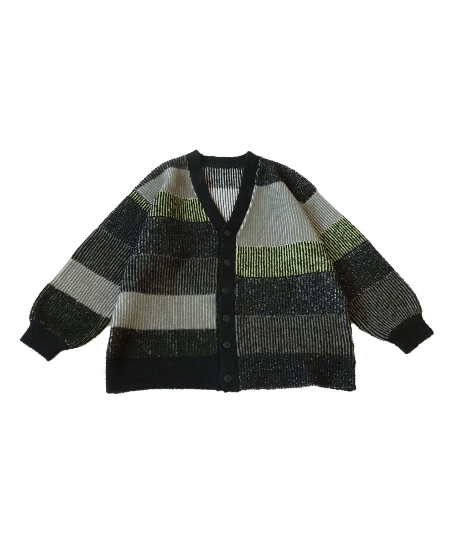 Stripe Knit Cardigan Men's