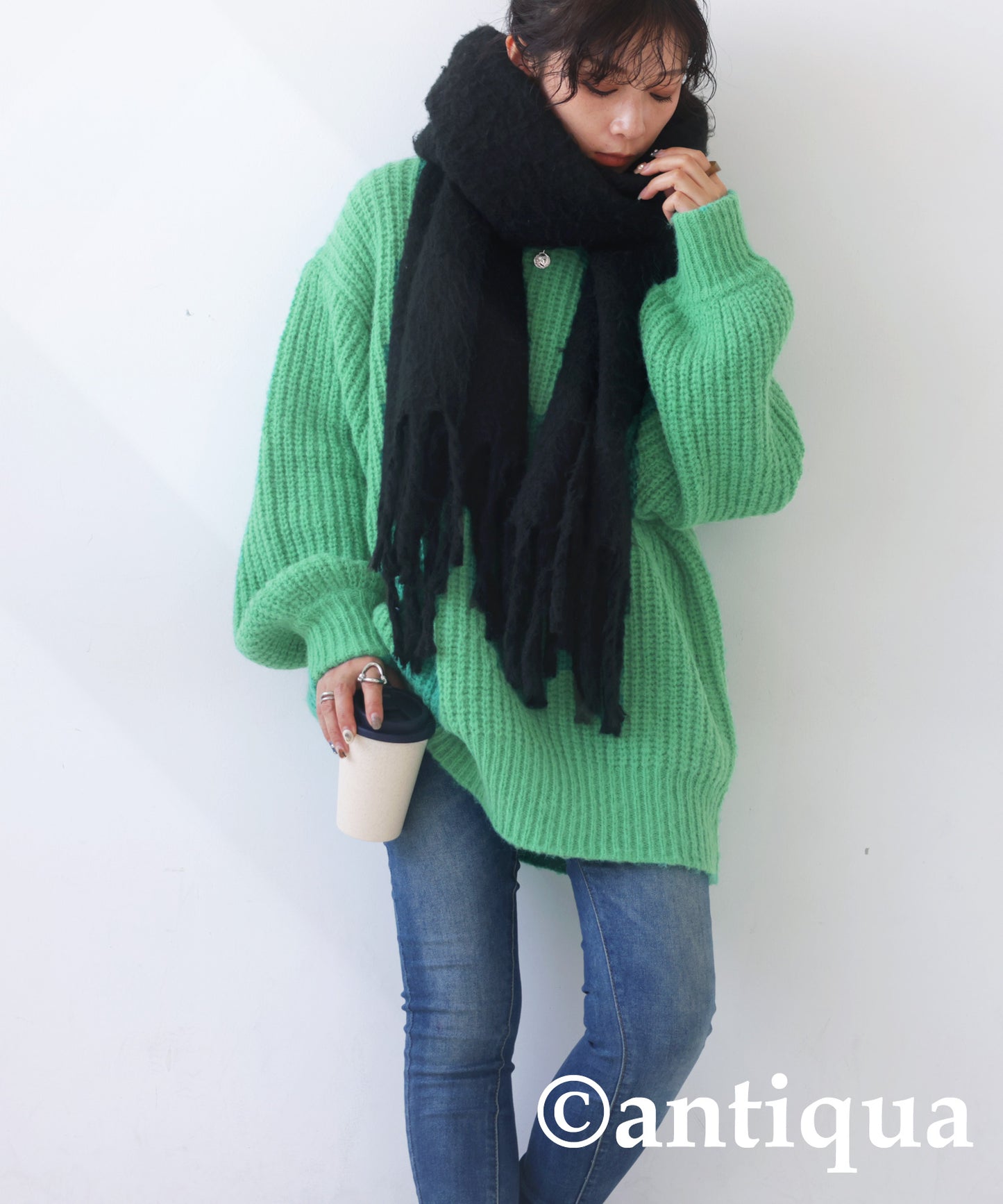 Volume Knit Tops Ladies