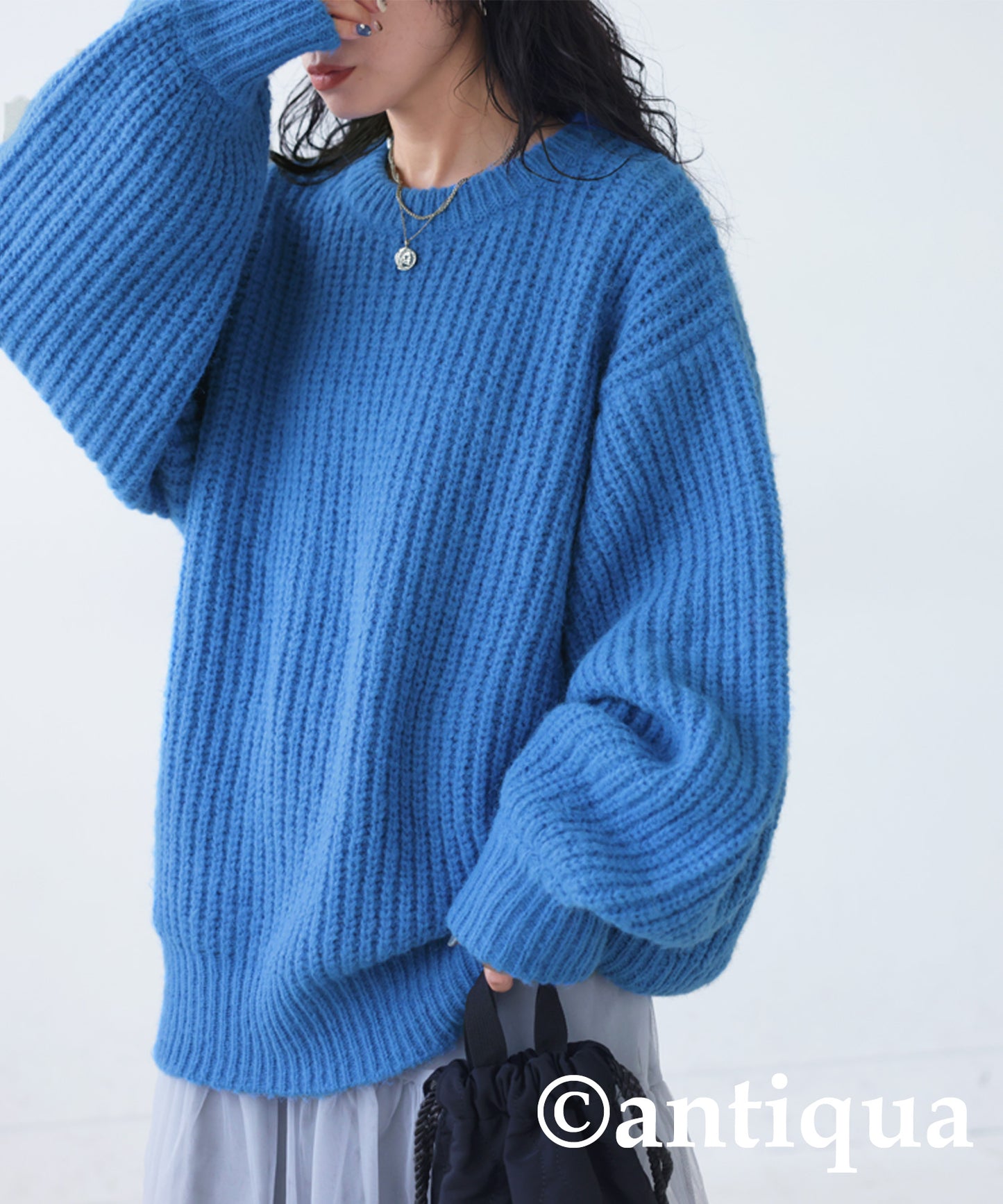 Volume Knit Tops Ladies