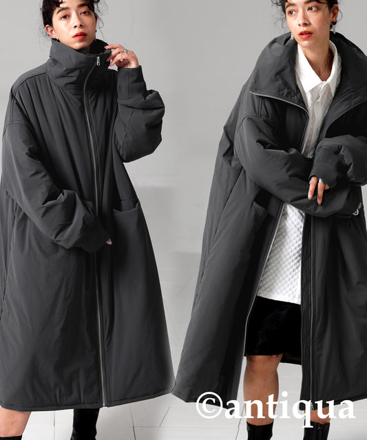 Long Length High Neck Coat Ladies