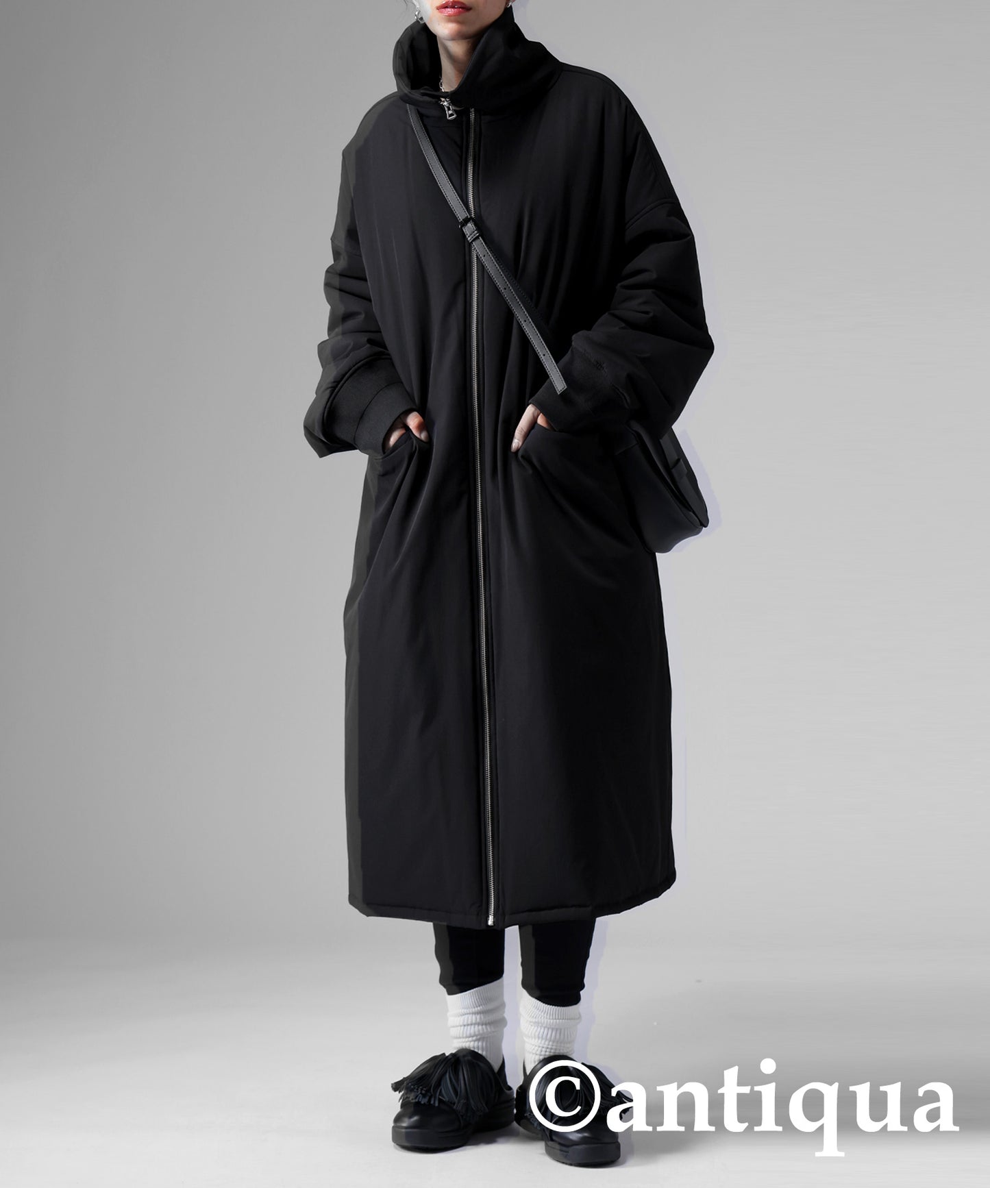 Long Length High Neck Coat Ladies