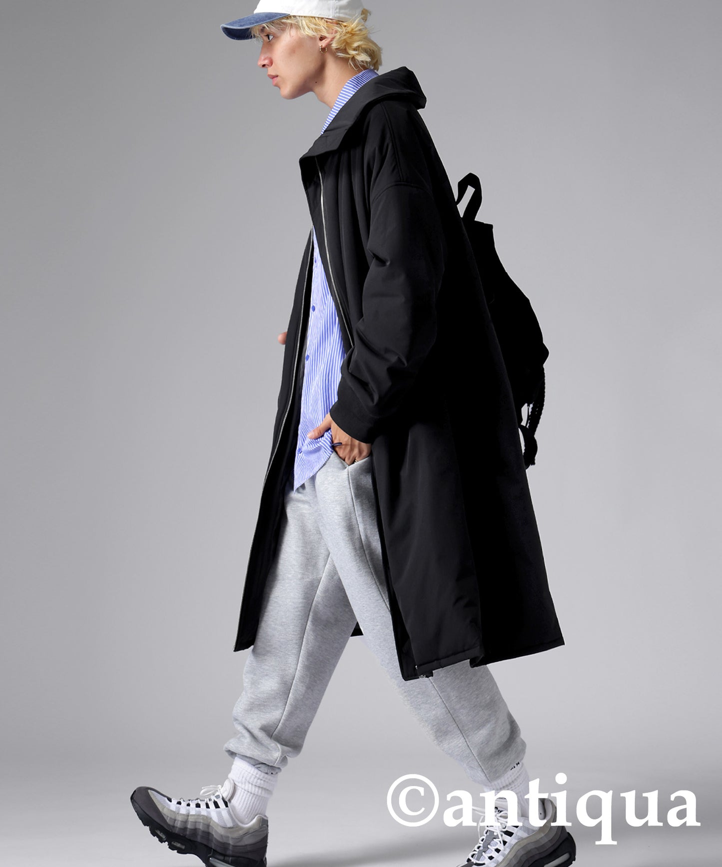 Long Length High Neck Coat Men's