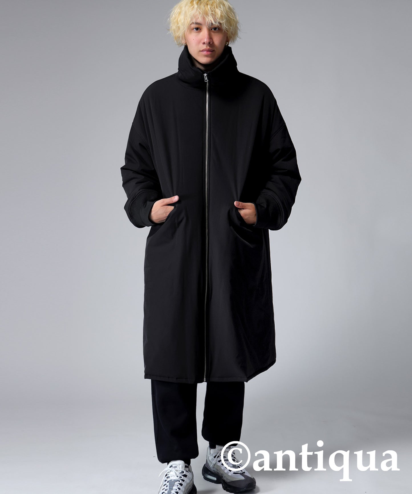 Long Length High Neck Coat Men's