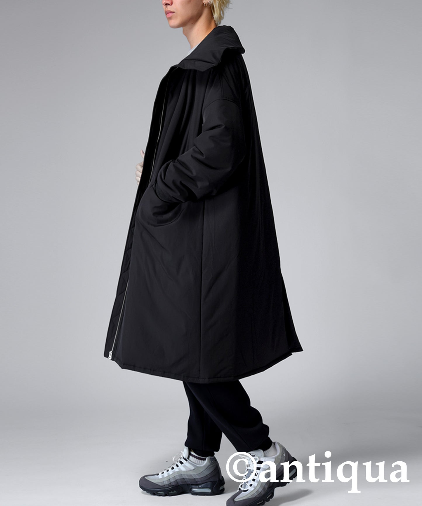 Long Length High Neck Coat Men's