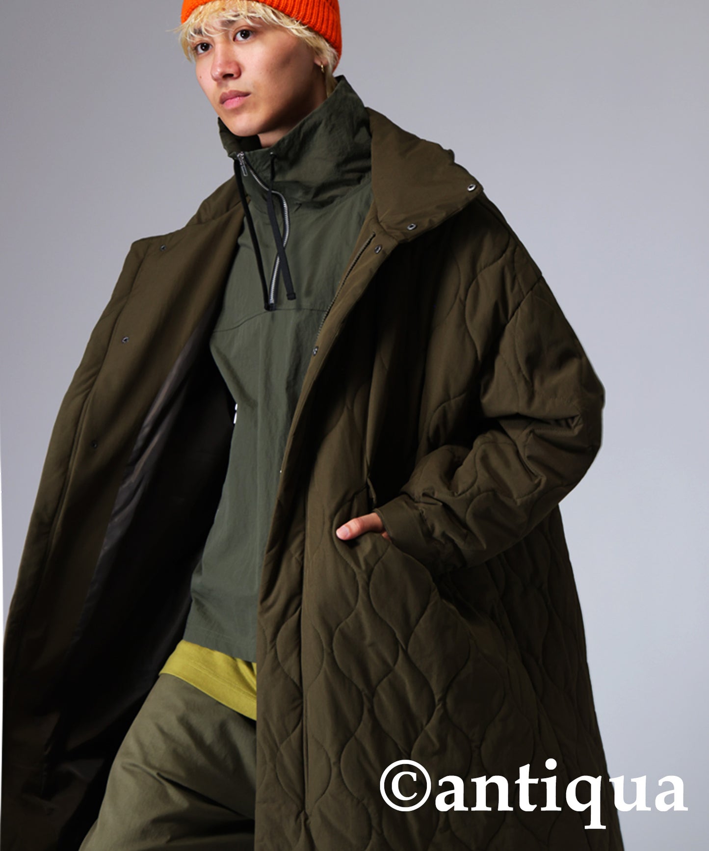 Quilting mods coat Men's