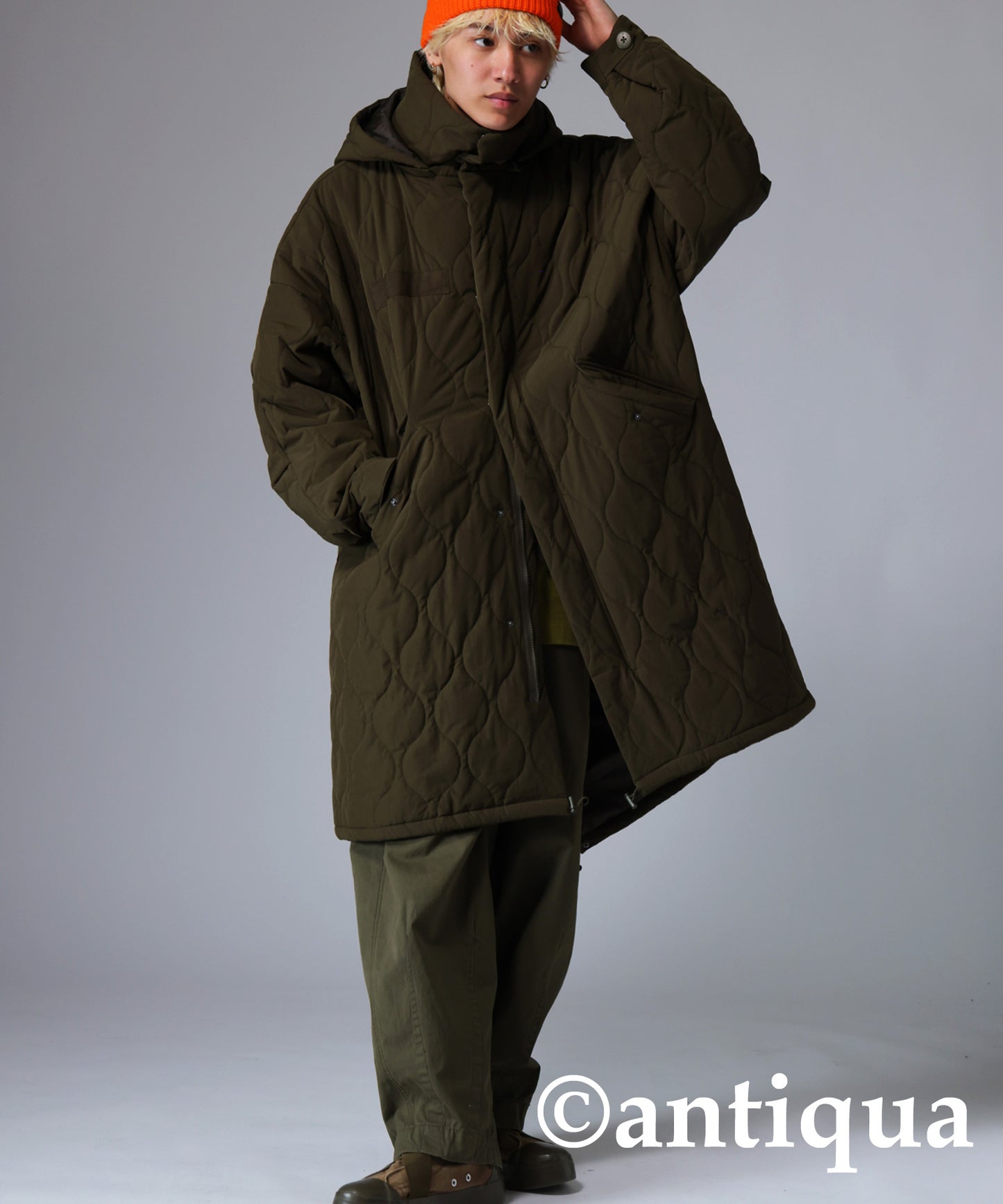 Quilting mods coat Men's